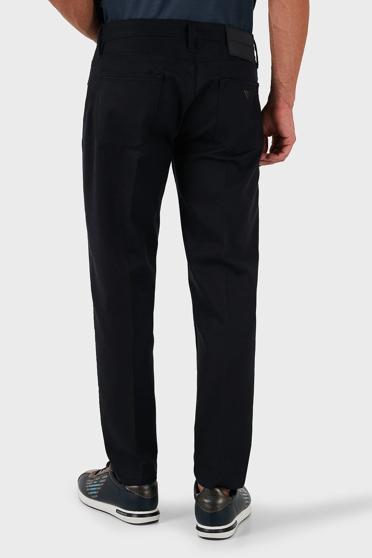 Emporio Armani Pamuklu Slim Fit Normal Bel Jeans Erkek Kot Pantolon 6D1J75 1NURZ 0920 LACİVERT - 4