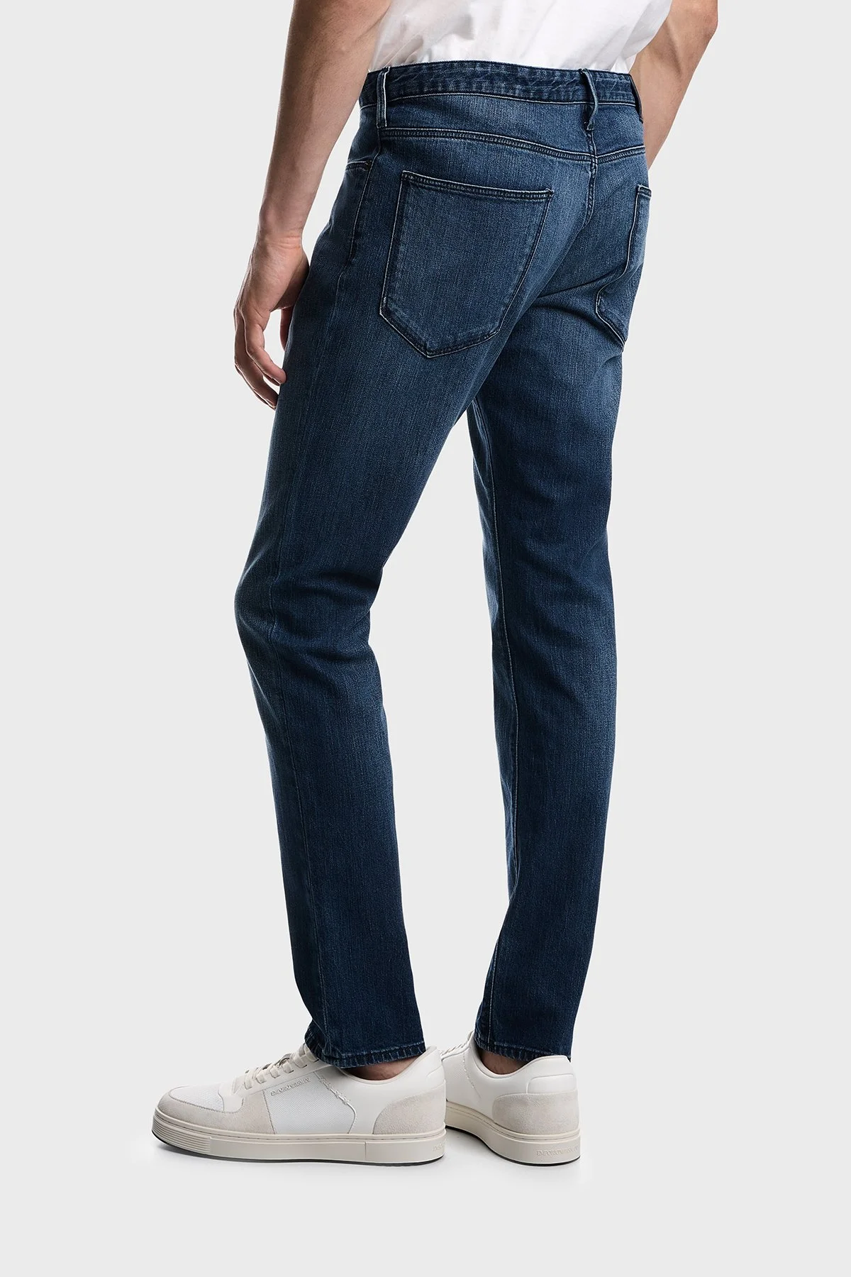 Emporio Armani Pamuklu Slim Fit Normal Bel Jeans Erkek Kot Pantolon EM000121 AF22821 MB002 LACİVERT - 3