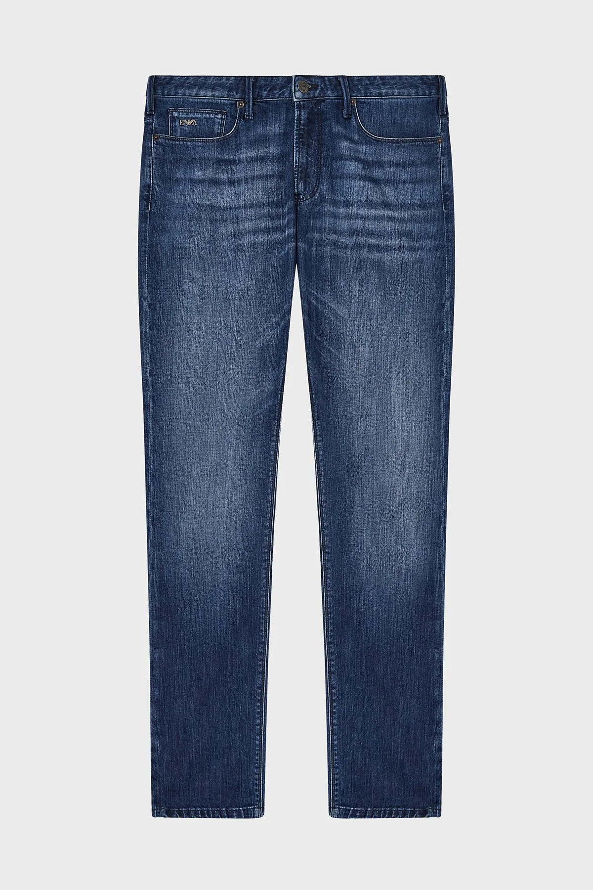 Emporio Armani Pamuklu Slim Fit Normal Bel Jeans Erkek Kot Pantolon EM000121 AF22821 MB002 LACİVERT - 5