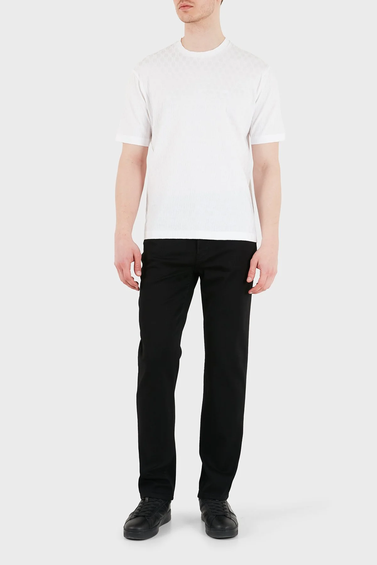 Emporio Armani Pamuklu Straight Fit Düz Paça Jeans Erkek Kot Pantolon EM000763 AF15954 MC002 SİYAH - 2