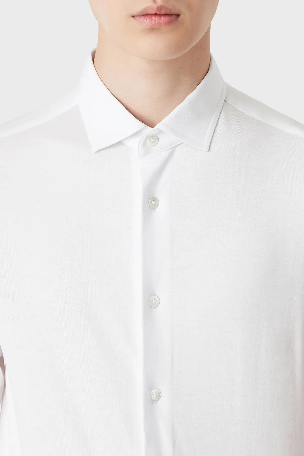 Emporio Armani Pamuklu Uzun Kol Erkek Gömlek 8N1CG1 1JUVZ 0100 BEYAZ - 2