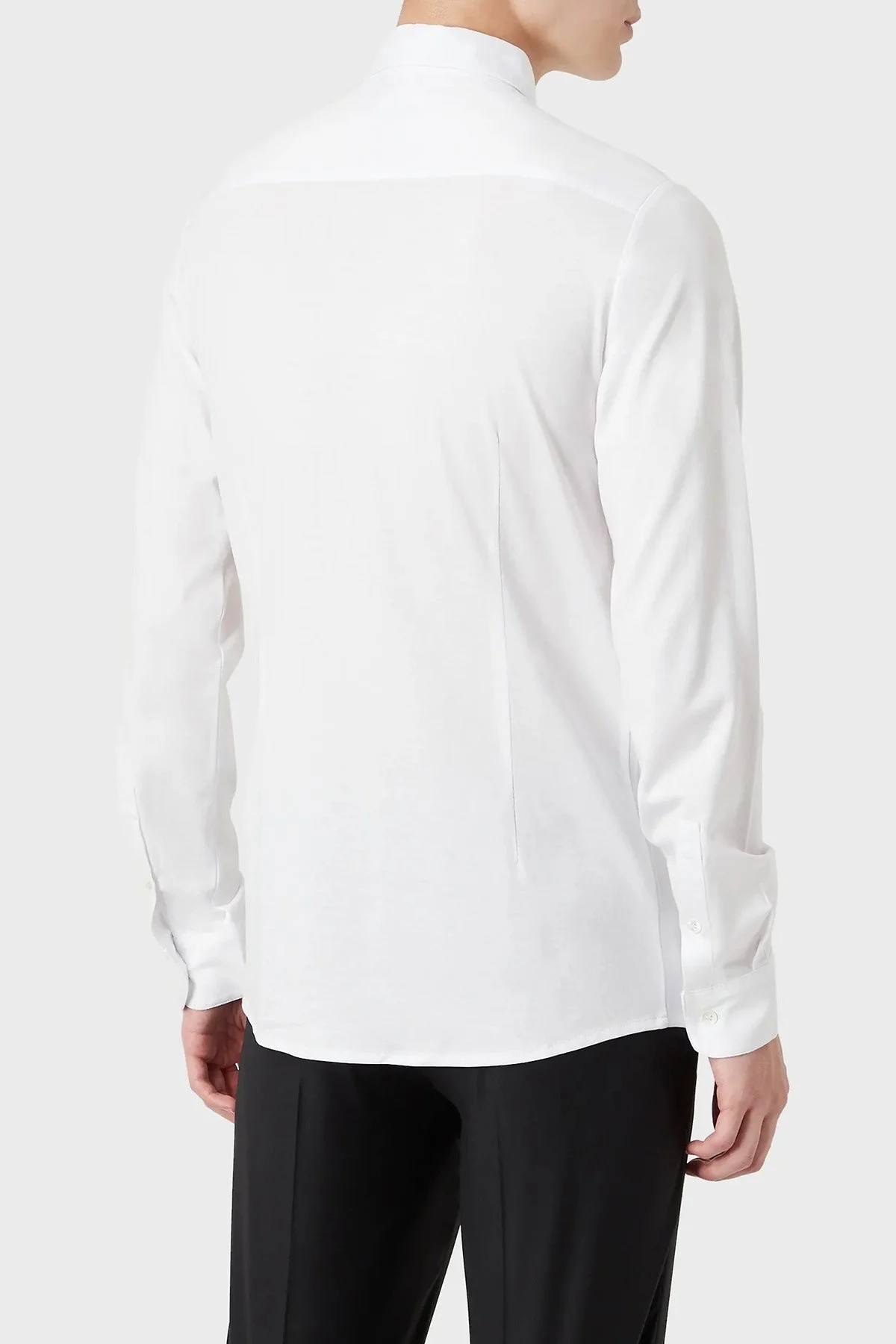 Emporio Armani Pamuklu Uzun Kol Erkek Gömlek 8N1CG1 1JUVZ 0100 BEYAZ - 3