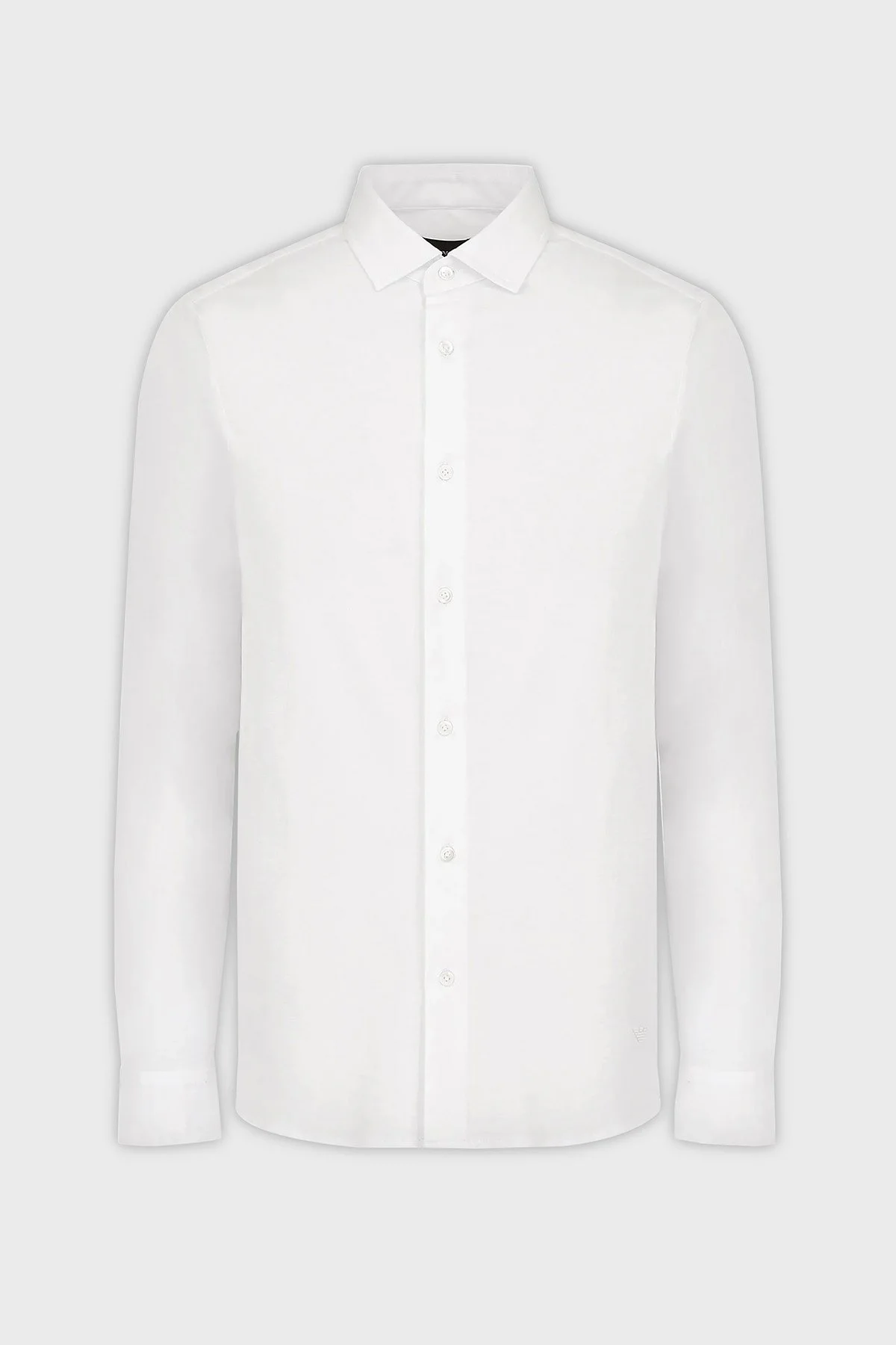Emporio Armani Pamuklu Uzun Kol Erkek Gömlek 8N1CG1 1JUVZ 0100 BEYAZ - 4