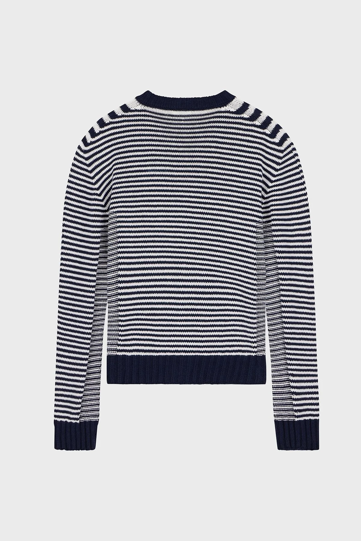 Emporio Armani Pamuklu Yuvarlak Yaka Düğmeli Kadın Hırka EW005287 AF27238 FB056 Mavi - 7