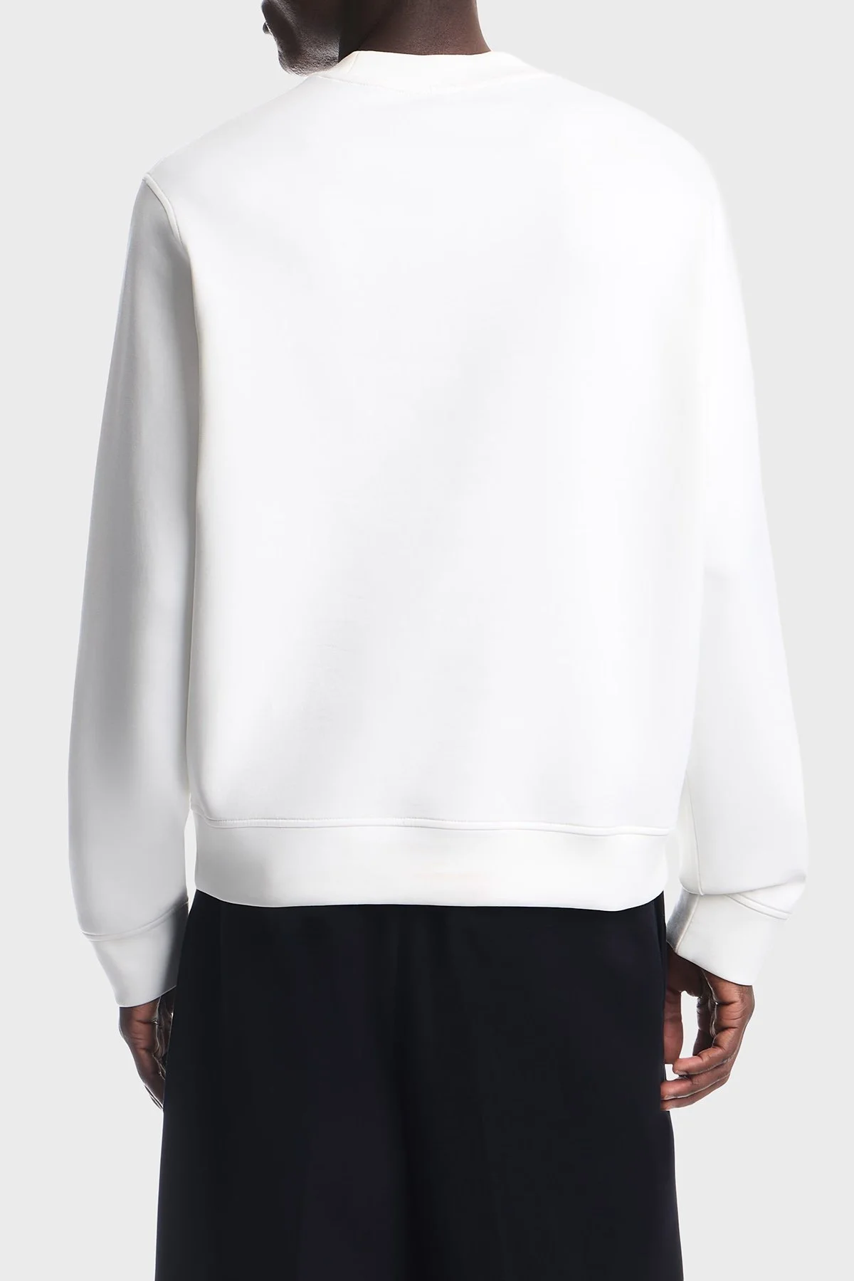 Emporio Armani Pamuklu Yuvarlak Yaka Erkek Sweat EM007315 AF10013 U0003 Beyaz - 10