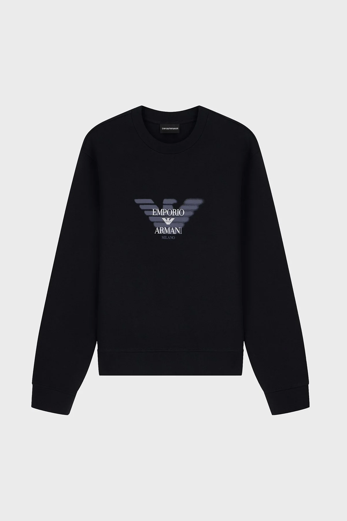Emporio Armani Pamuklu Yuvarlak Yaka Erkek Sweat EM007315 AF10013 UC001 Siyah - 6