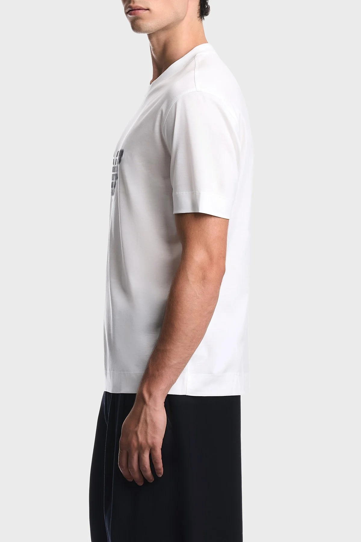 Emporio Armani Pamuklu Yuvarlak Yaka Erkek T Shirt EM006765 AF10017 U0003 Beyaz - 4