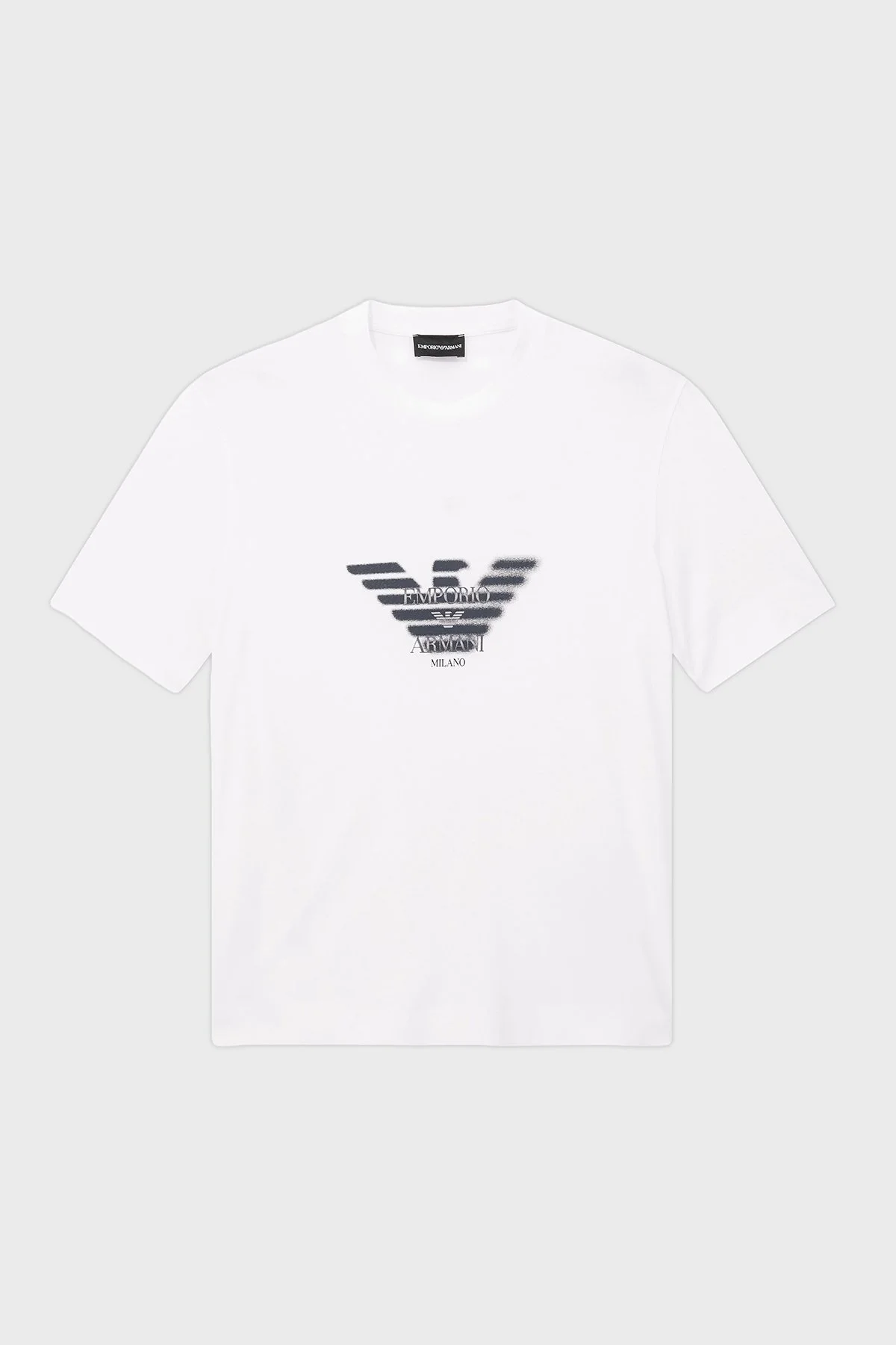 Emporio Armani Pamuklu Yuvarlak Yaka Erkek T Shirt EM006765 AF10017 U0003 Beyaz - 6