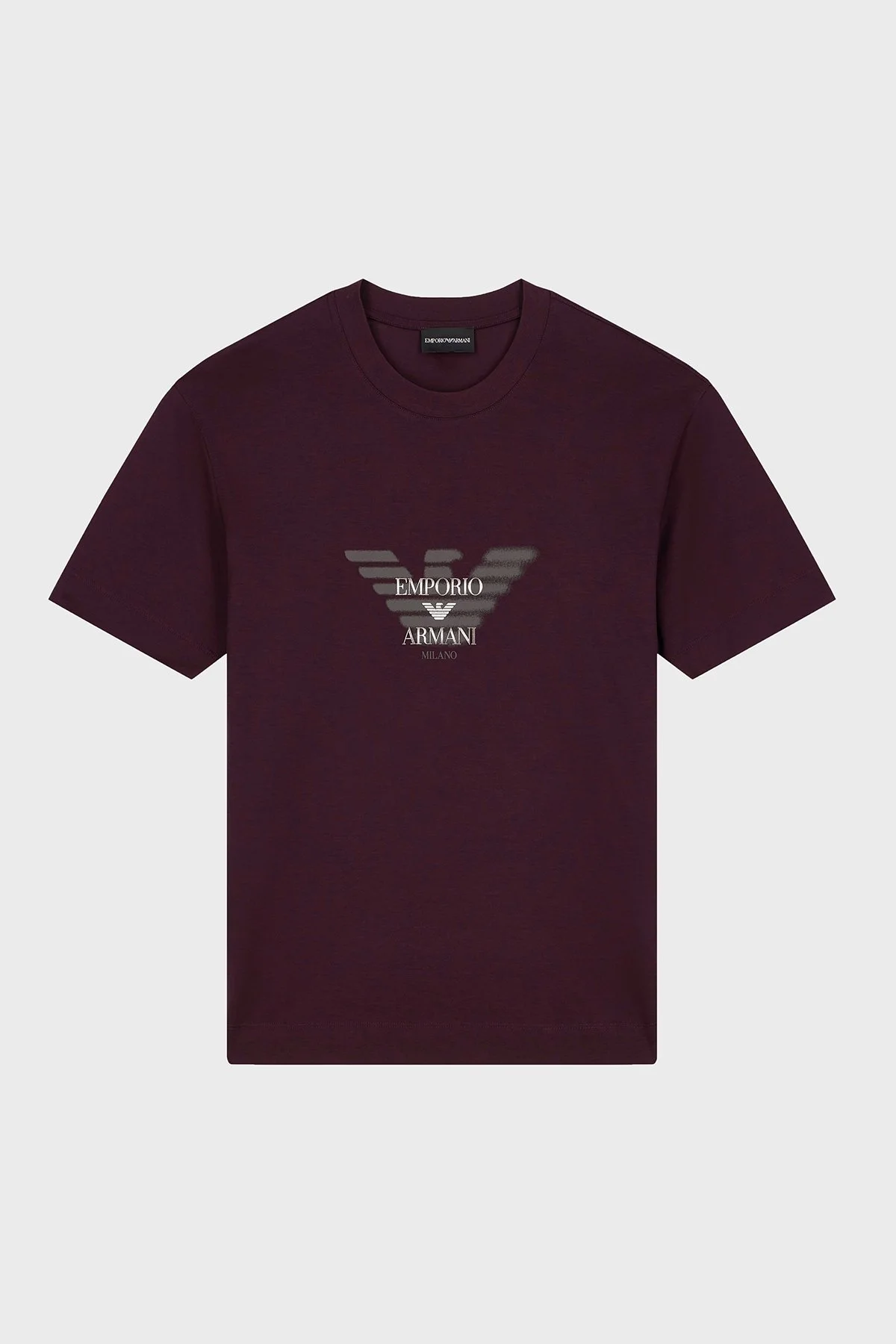 Emporio Armani Pamuklu Yuvarlak Yaka Erkek T Shirt EM006765 AF10017 UA331 Kahve - 6