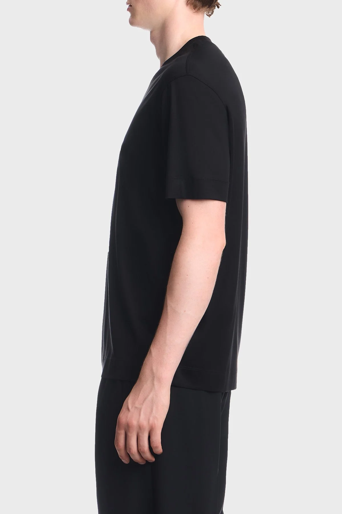 Emporio Armani Pamuklu Yuvarlak Yaka Erkek T Shirt EM006765 AF10017 UC001 Siyah - 4