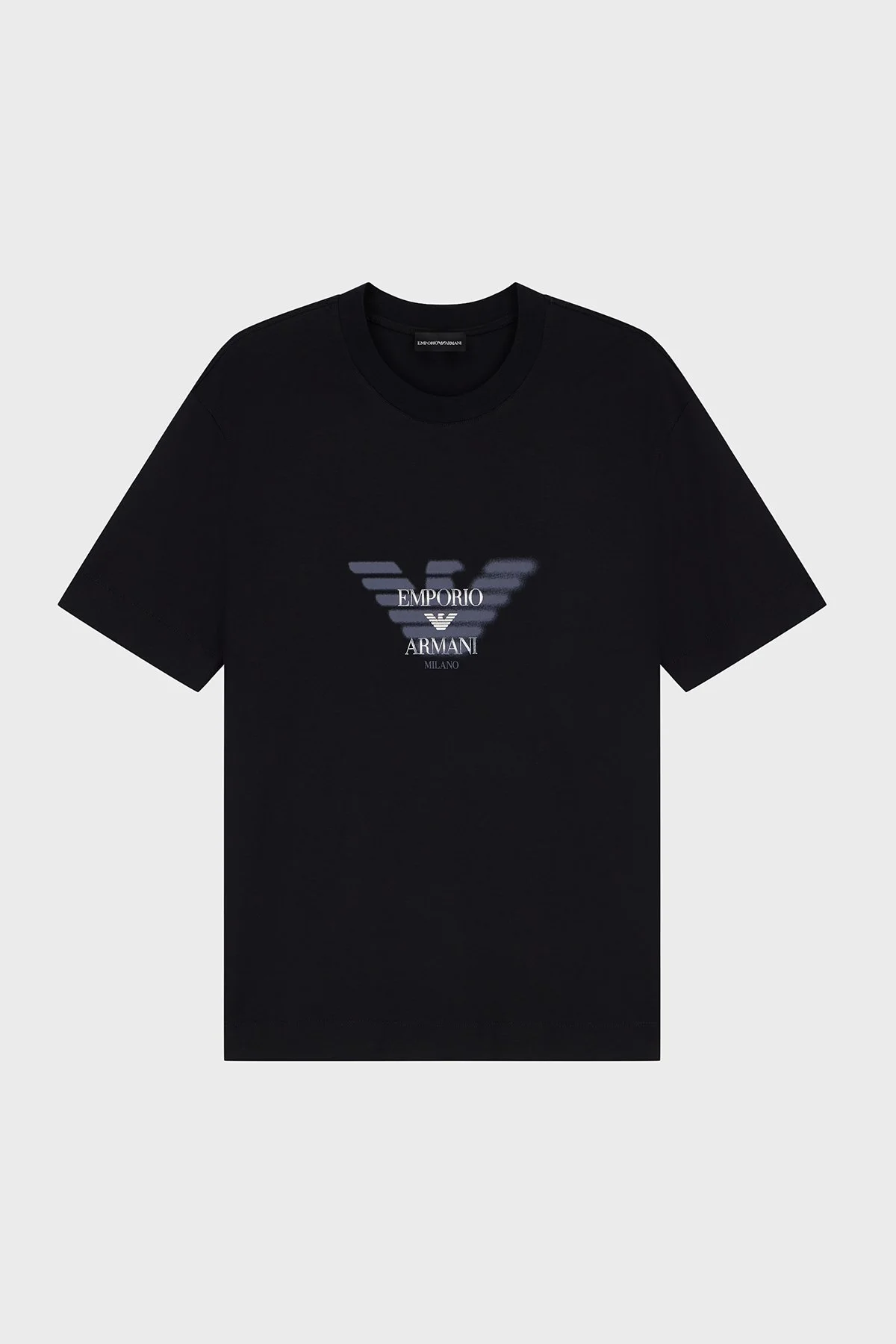 Emporio Armani Pamuklu Yuvarlak Yaka Erkek T Shirt EM006765 AF10017 UC001 Siyah - 6