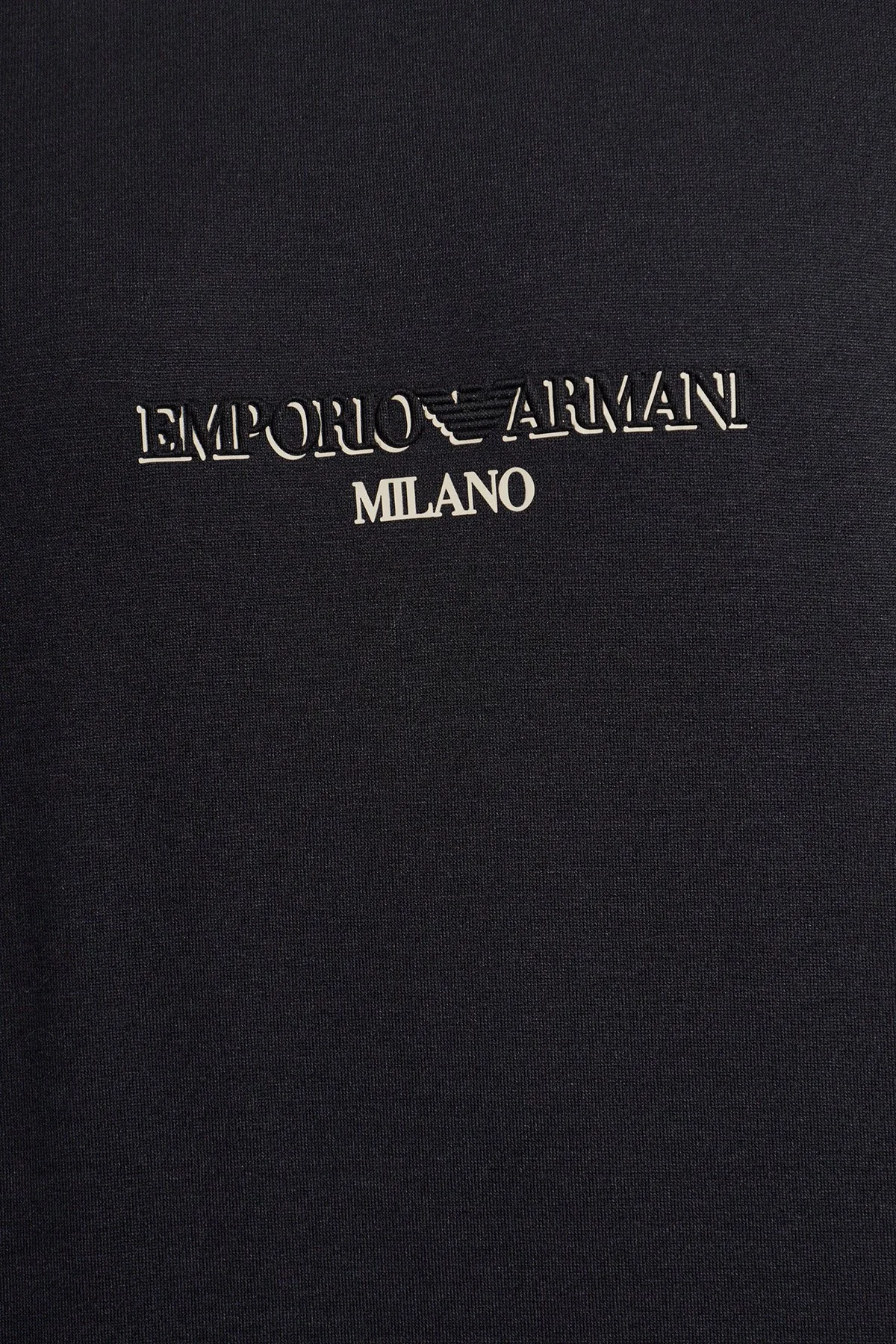 Emporio Armani Pamuklu Yuvarlak Yaka Regular Fit Erkek T Shirt EM007353 AF10017 MB844 Lacivert - 3