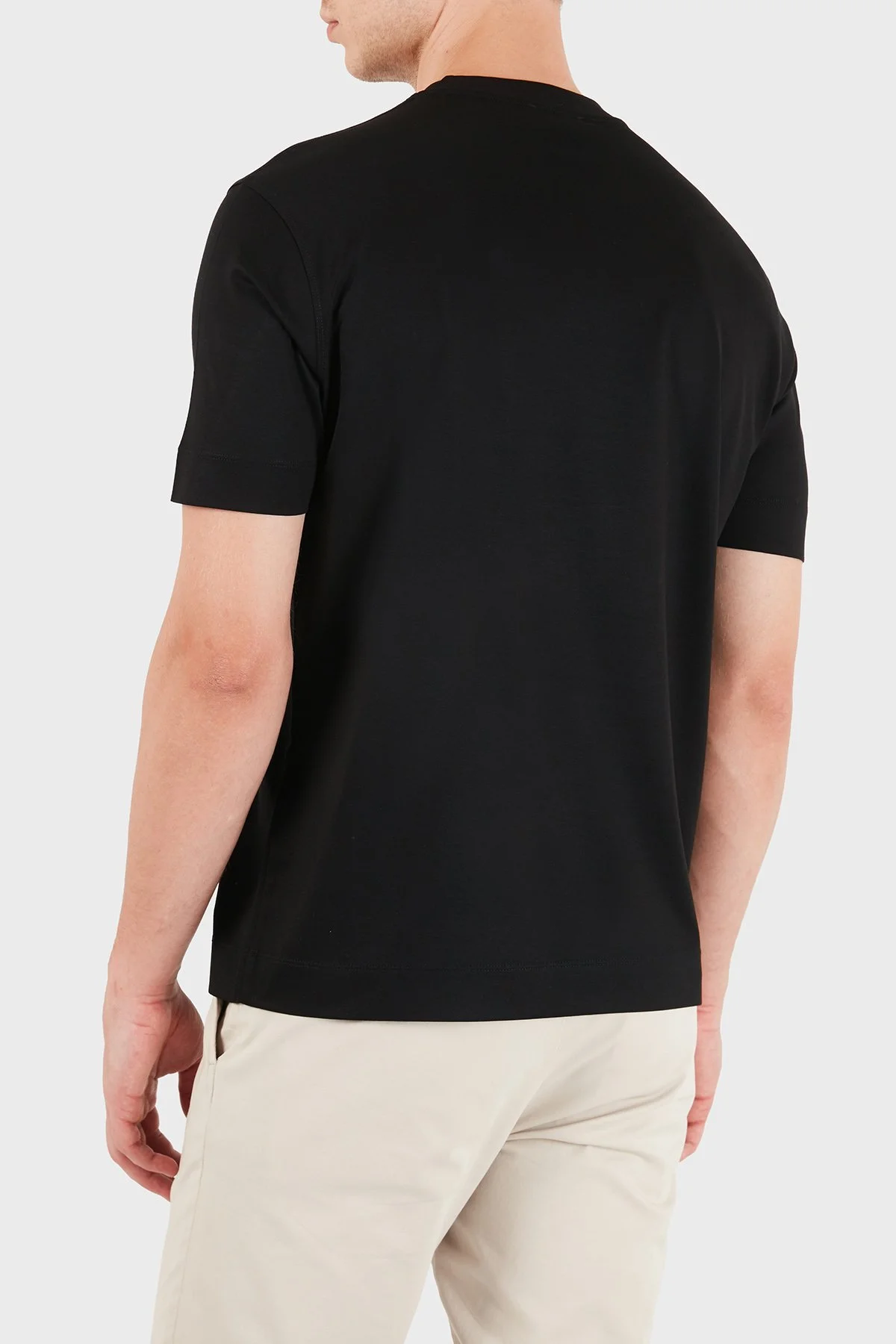 Emporio Armani Pamuklu Yuvarlak Yaka Regular Fit Erkek T Shirt EM007353 AF10017 MC721 Siyah - 3