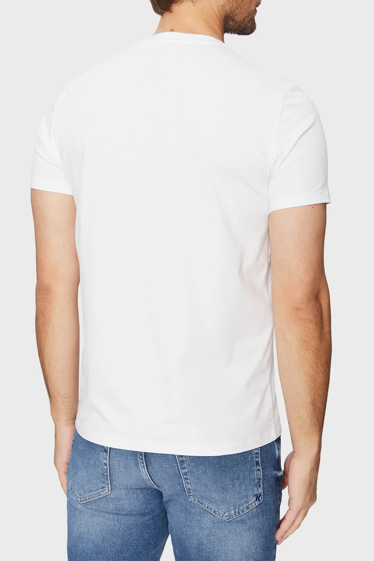 Emporio Armani Pamuku Regular Fit 2 Pack Erkek T Shirt 111267 3F720 10320 SİYAH-BEYAZ - 4