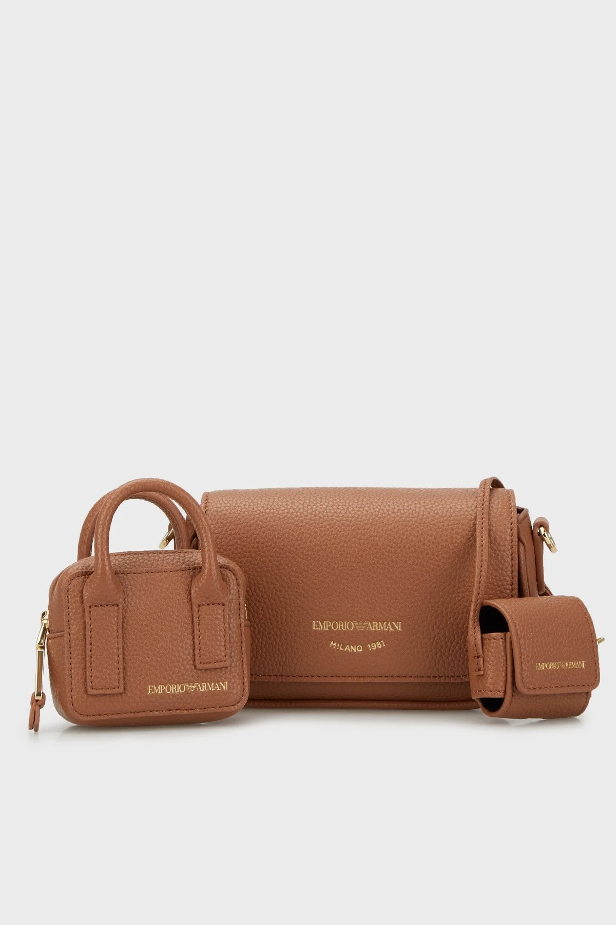 Emporio Armani Para Cüzdanlı Çıkarılabilir Ayarlanabilir Omuz Askılı Bayan Çanta Y3H328 YFO5B 80570 TABA - 1