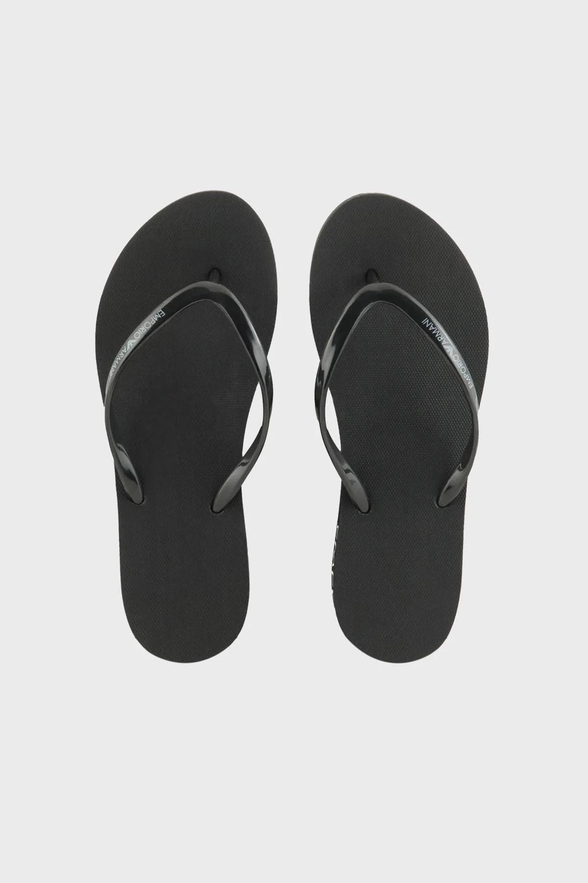 Emporio Armani Parmak Arası Düz Unisex Terlik XVQS07 XN118 00002 SİYAH - 3