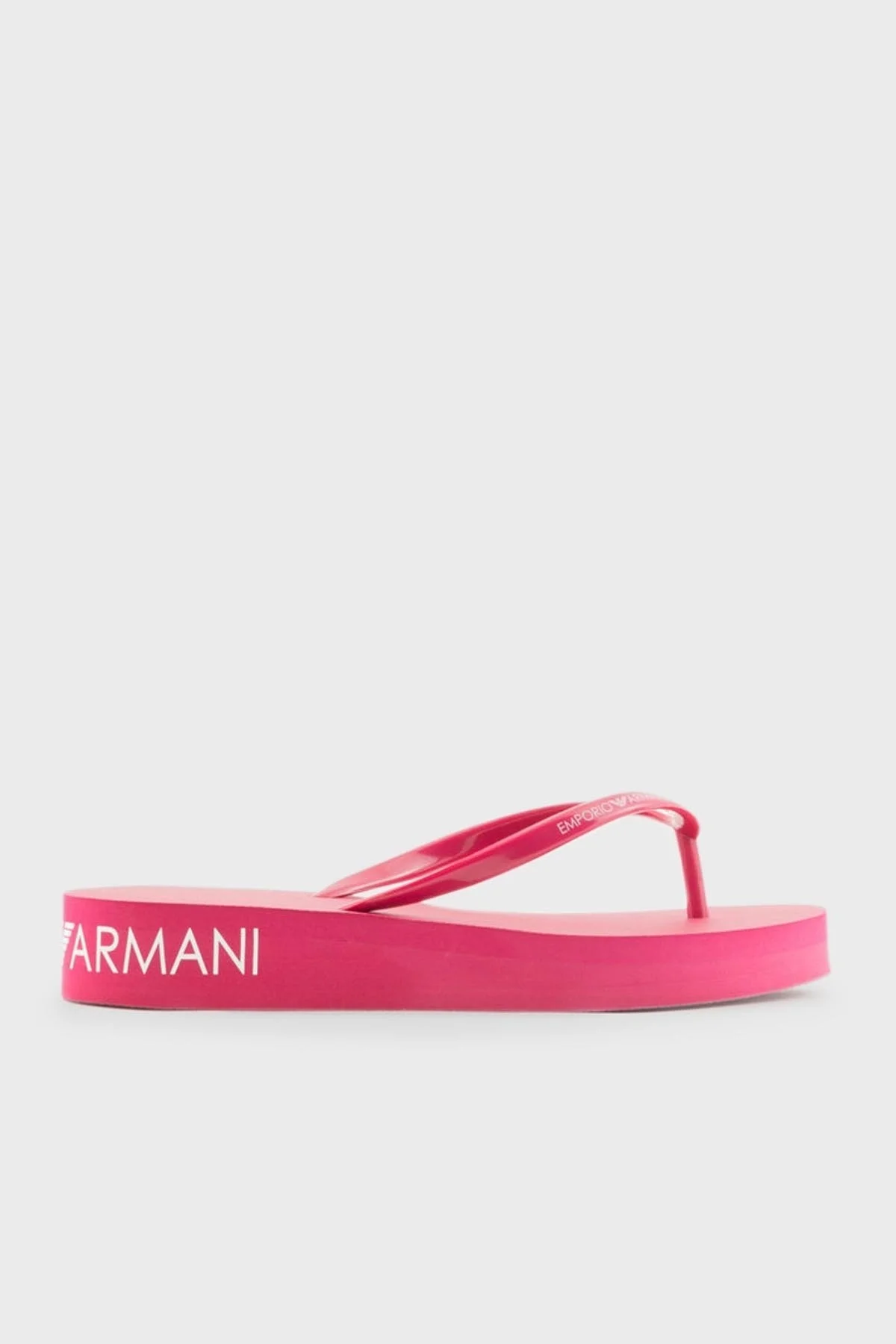 Emporio Armani Parmak Arası Düz Unisex Terlik XVQS07 XN118 00238 PEMBE - 7