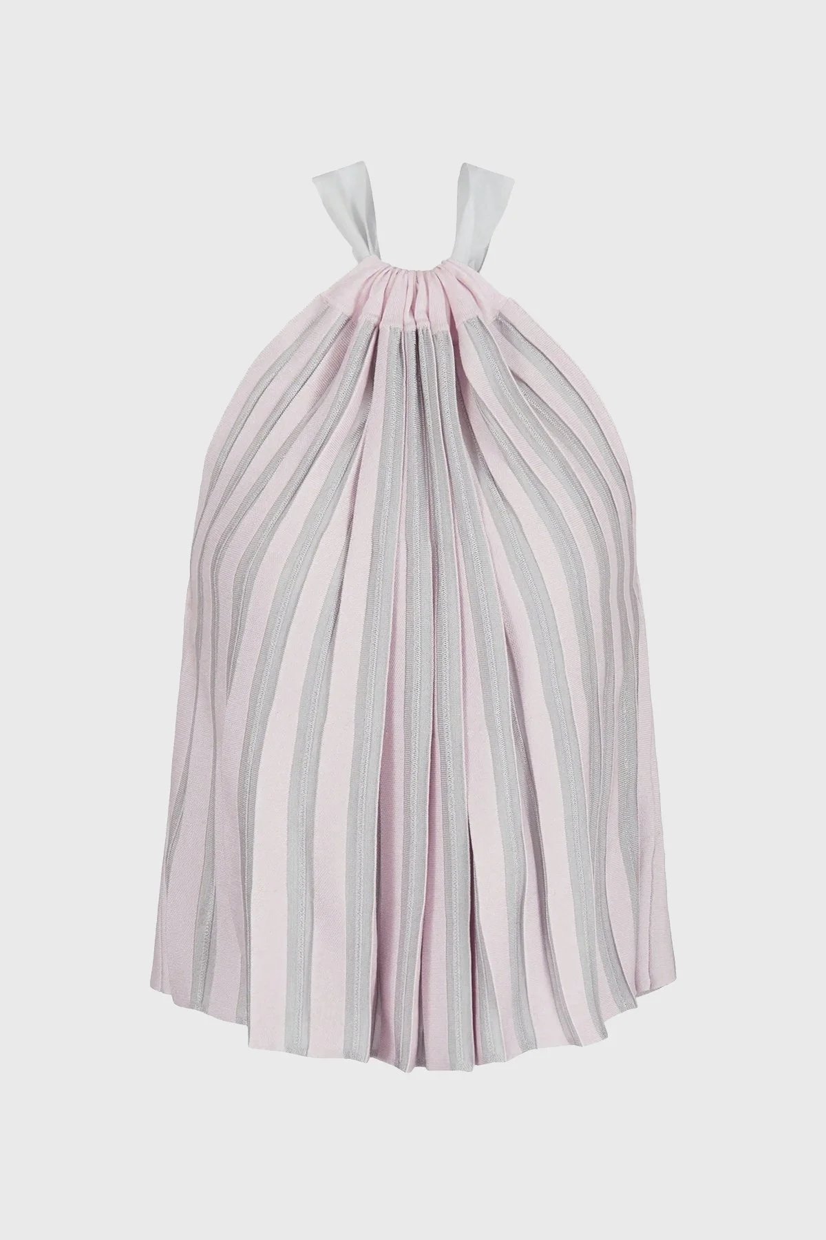 Emporio Armani Pileli Boyundan Bağlamalı Bayan Top 3D2KT3 2M18Z 0327 PUDRA - 12