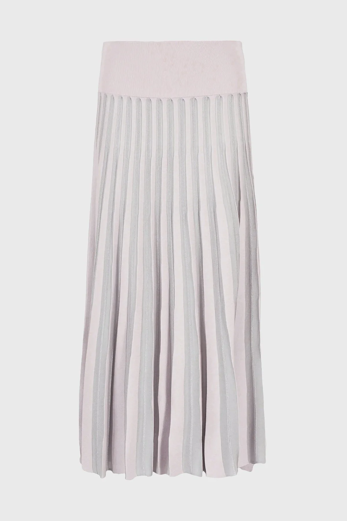 Emporio Armani Pileli Regular Fit Midi Kadın Etek 3D2NT1 2M18Z 0327 PUDRA - 5