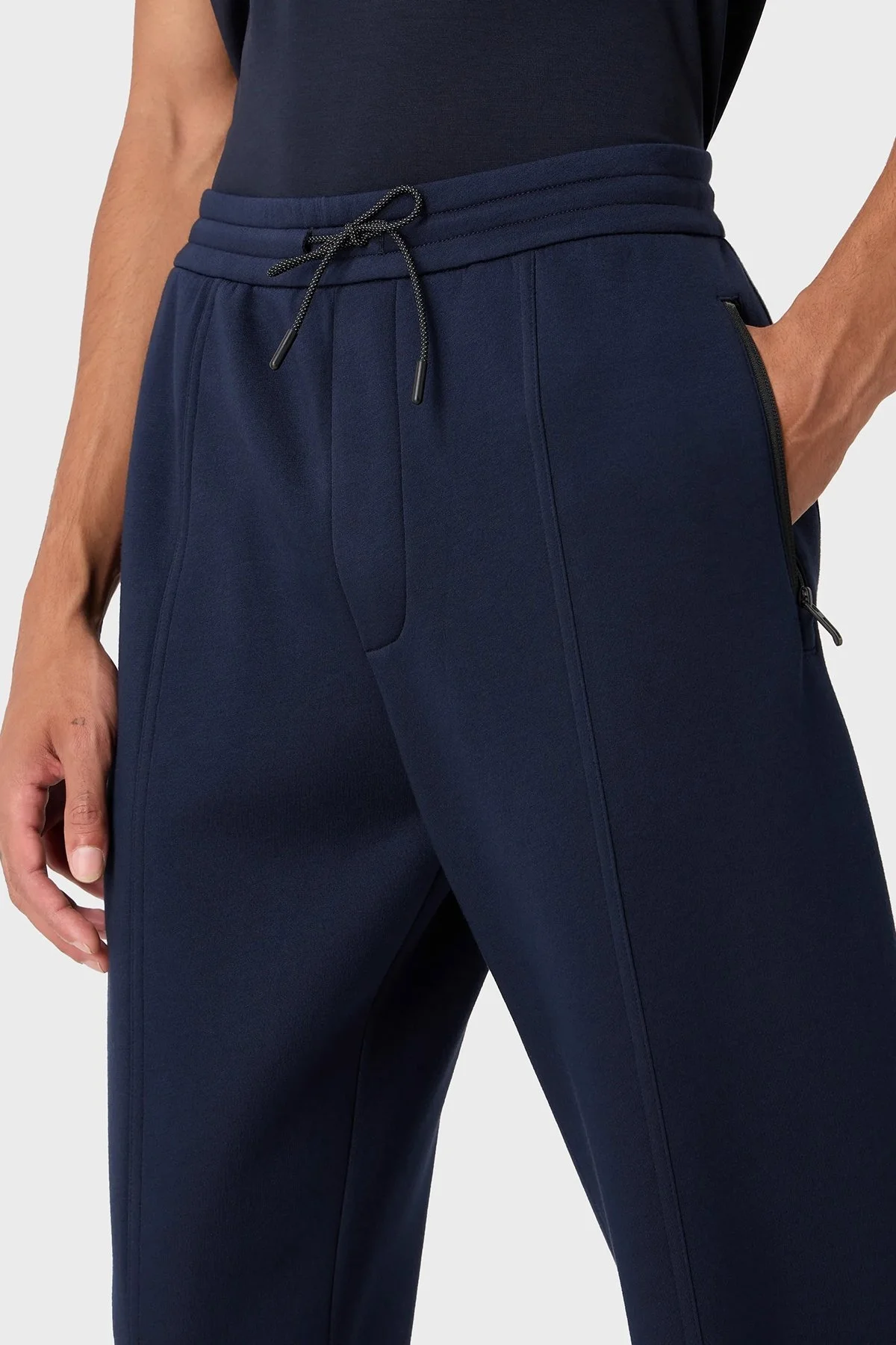 Emporio Armani Polar Dokulu Regular Fit Jogger Spor Erkek Pantolon 6R1PQ0 1JNWZ 09B3 LACİVERT - 7