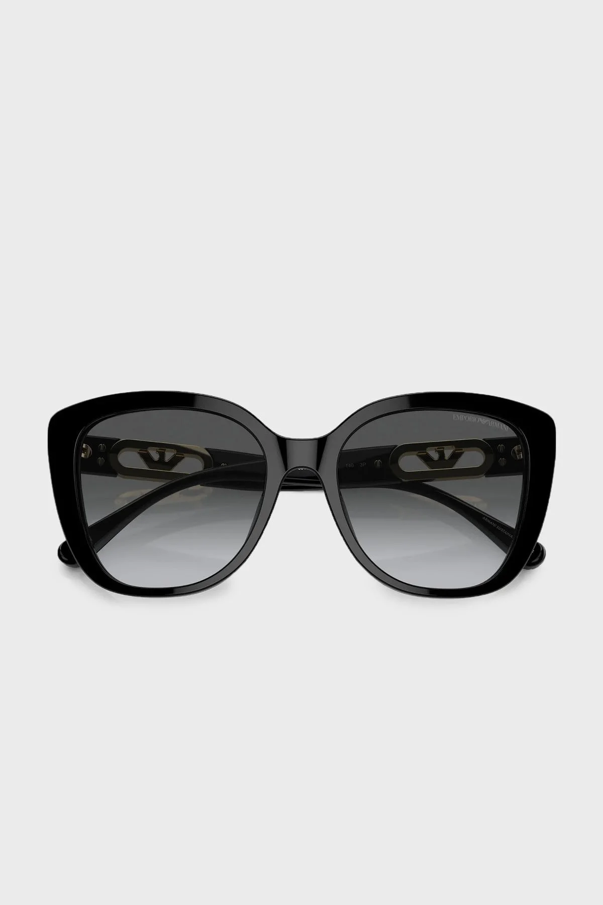 Emporio Armani Polarize Güneş Kadın Gözlük 0EA4214U 50178G 54 Parlak Siyah-Degrade Gri - 2