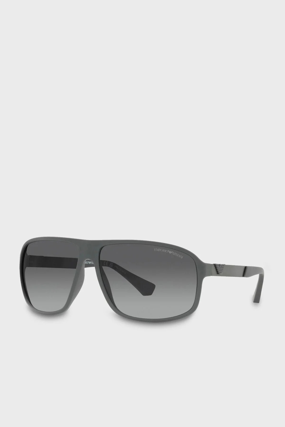 Emporio Armani Polarize Güneş Erkek Gözlük 0EA4029 5060T3 64 Mat Gri-Gri - 1