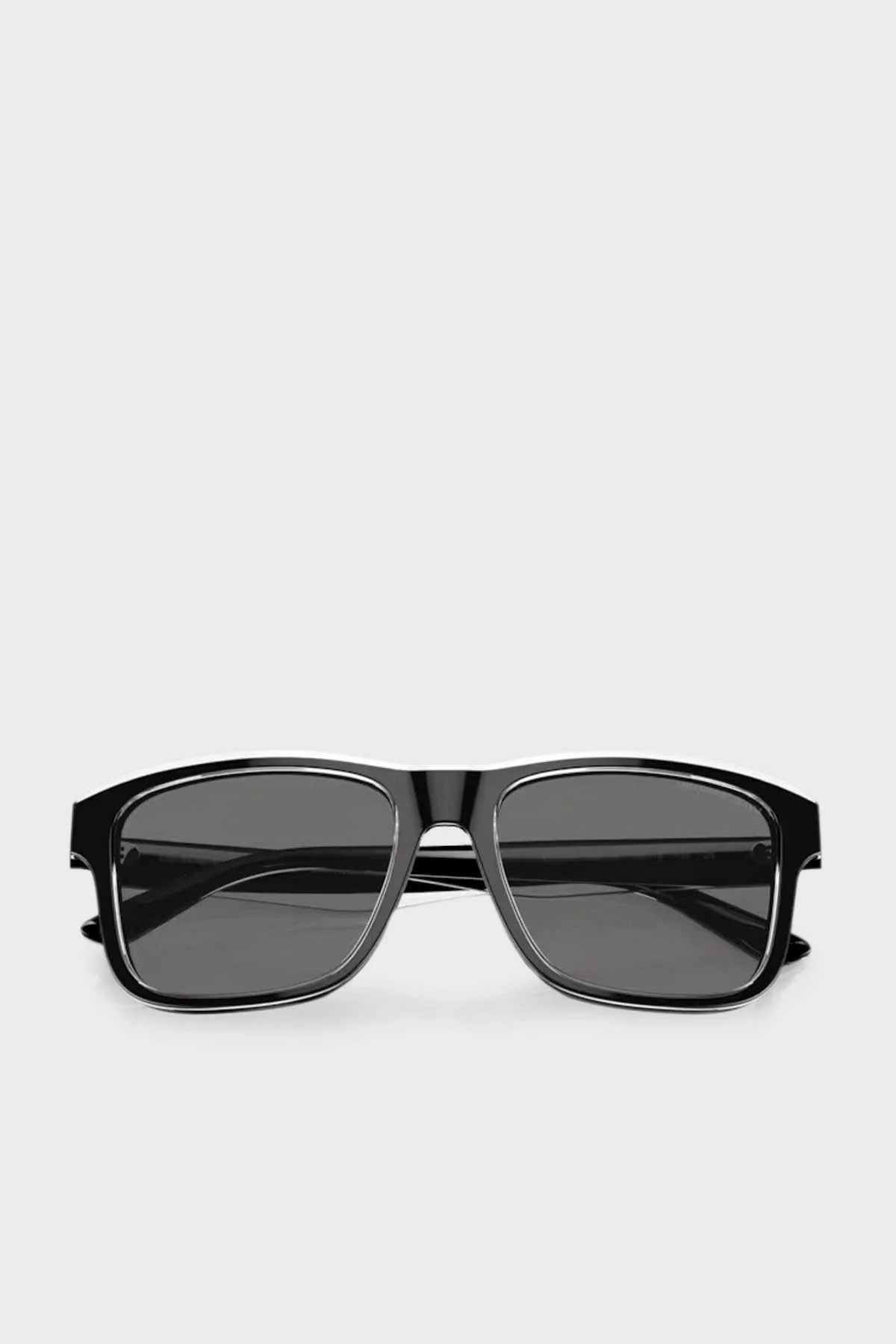 Emporio Armani Polarize Parlak Güneş Erkek Gözlük 0EA4208 605187 56 Parlak Siyah Şeffaf Elmas-Koyu - 3