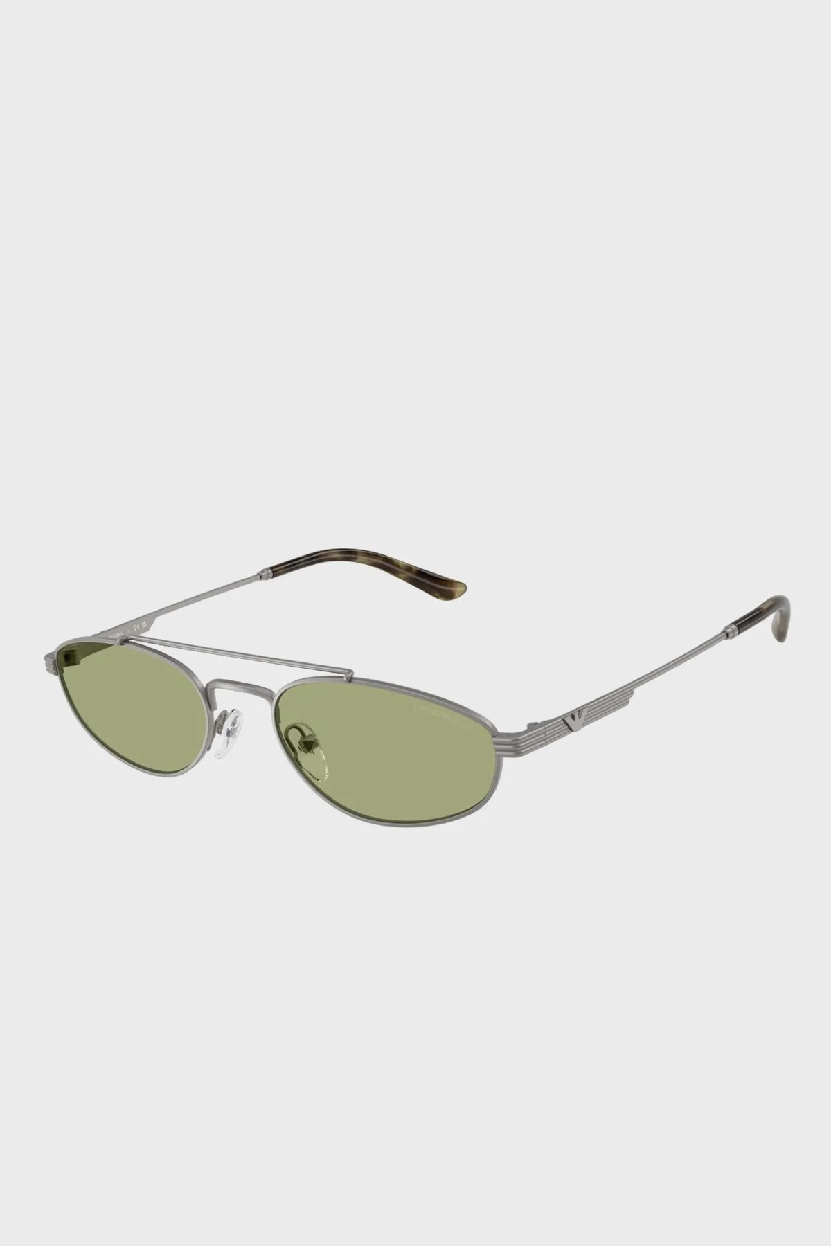 Emporio Armani Polikarbon Oval Güneş Erkek Gözlük 0EA2157 300382 54 Mat Tunç Gri-Yeşil - 2