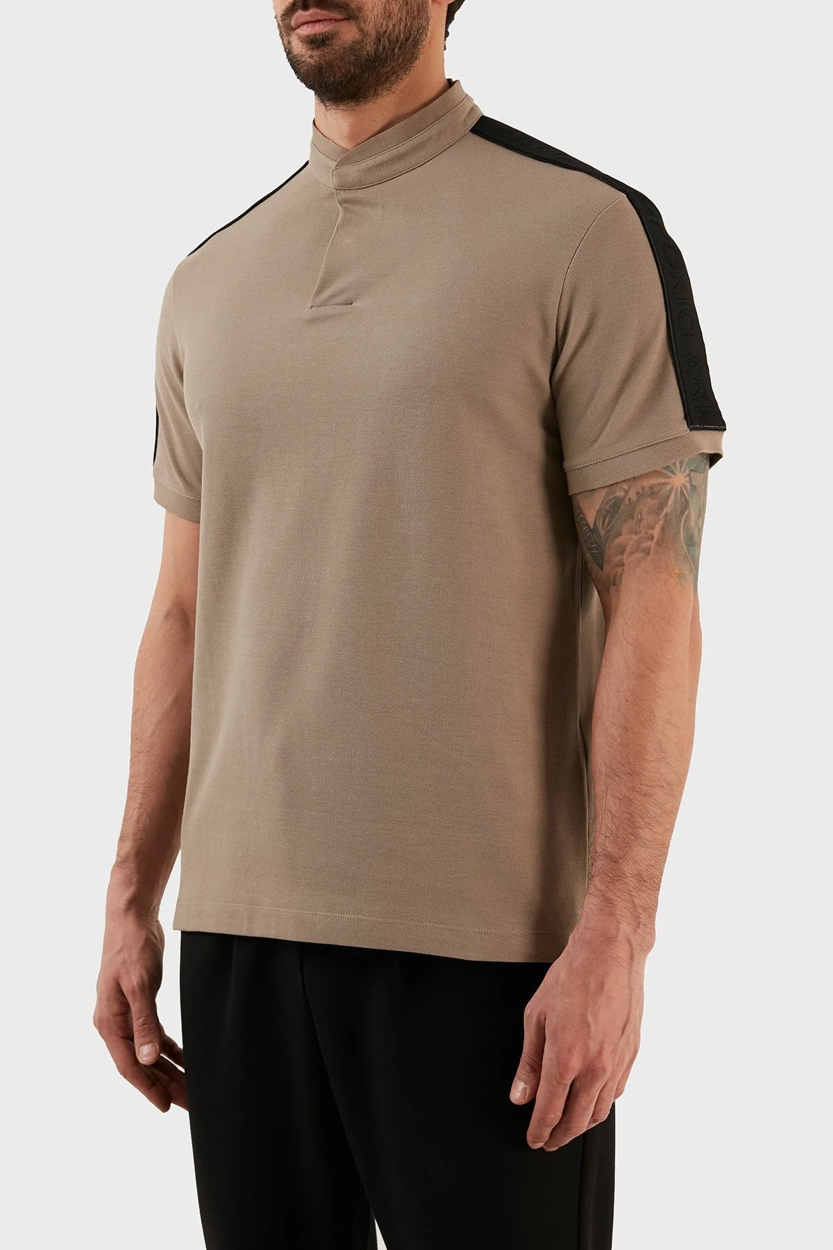 Emporio Armani Regular Fit % 100 Pamuk Erkek Polo T Shirt 3R1FG2 1JCYZ 0144 TOPRAK - 2