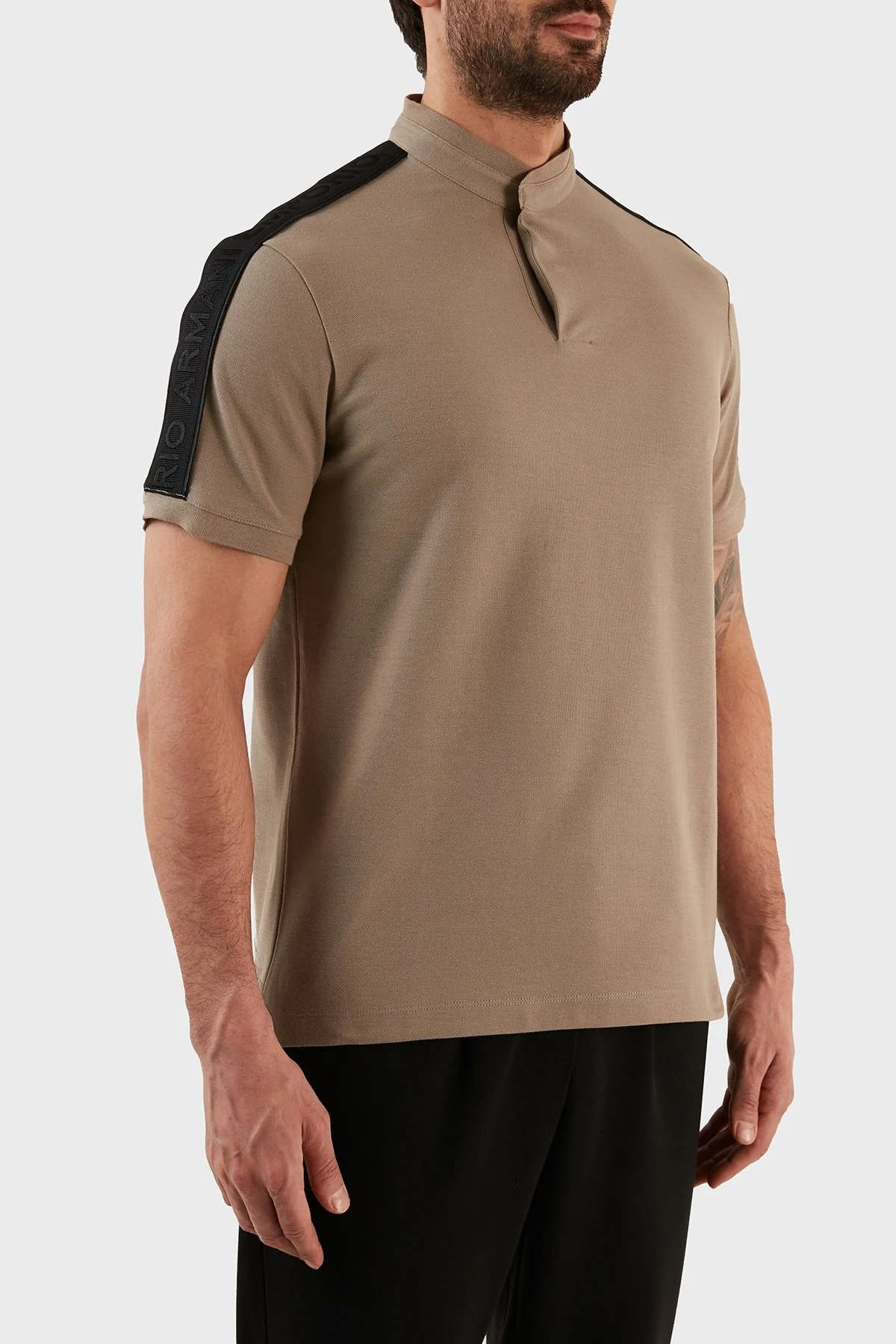 Emporio Armani Regular Fit % 100 Pamuk Erkek Polo T Shirt 3R1FG2 1JCYZ 0144 TOPRAK - 3