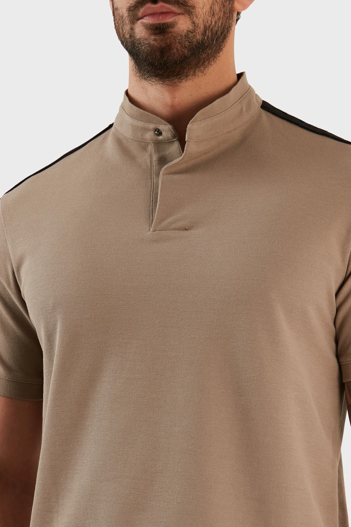 Emporio Armani Regular Fit % 100 Pamuk Erkek Polo T Shirt 3R1FG2 1JCYZ 0144 TOPRAK - 4