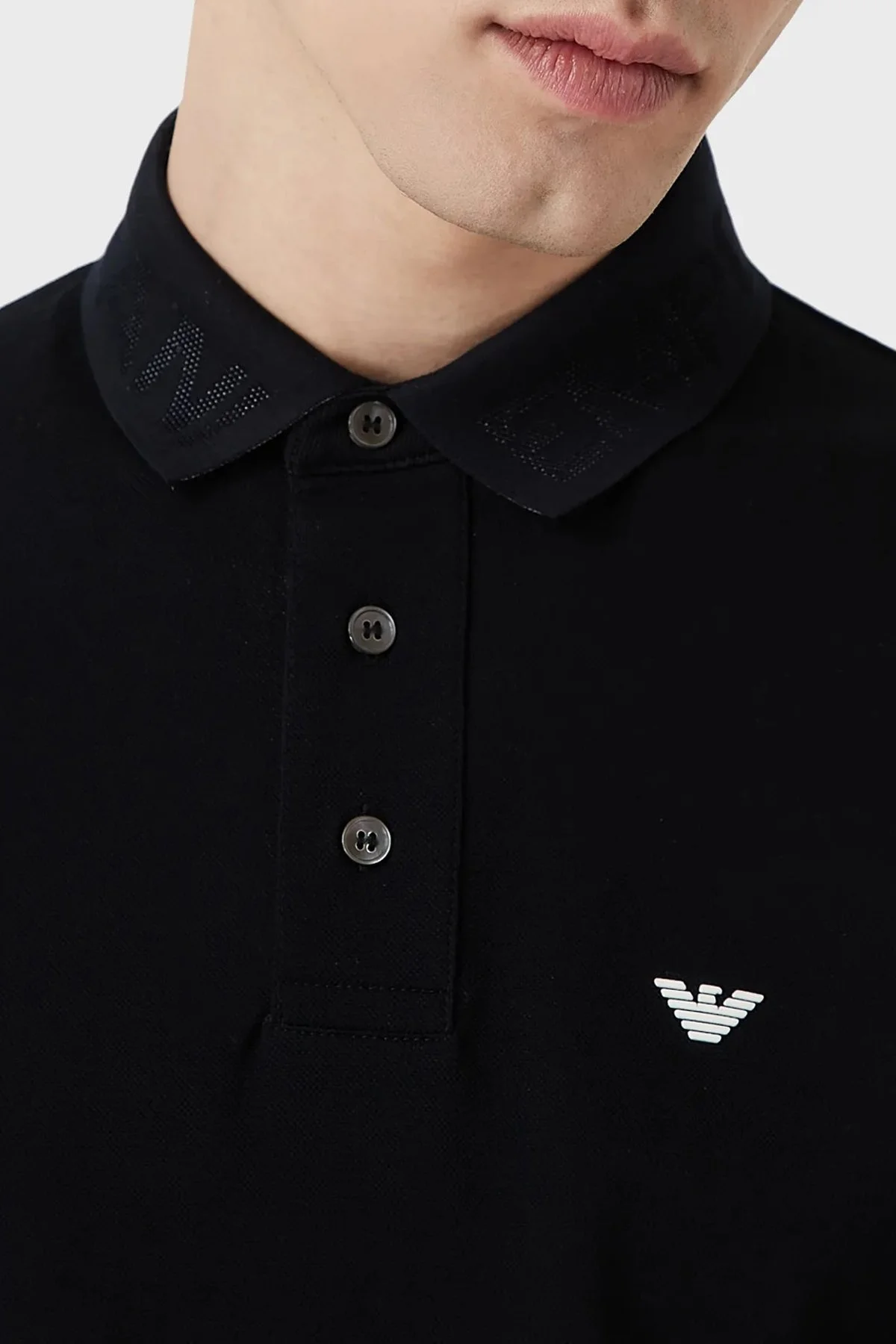 Emporio Armani Regular Fit % 100 Pamuk Erkek Polo T Shirt 6L1F93 1JTKZ 0920 LACİVERT - 3