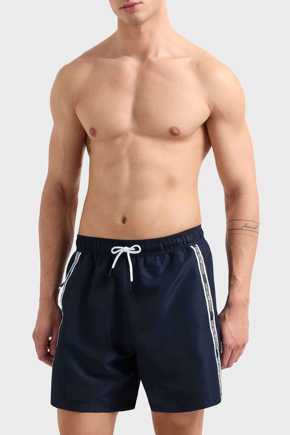 Emporio Armani Regular Fit Belden Bağlamalı Logolu Erkek Mayo Short EM001382 AF12333 UB102 LACİVERT - 1