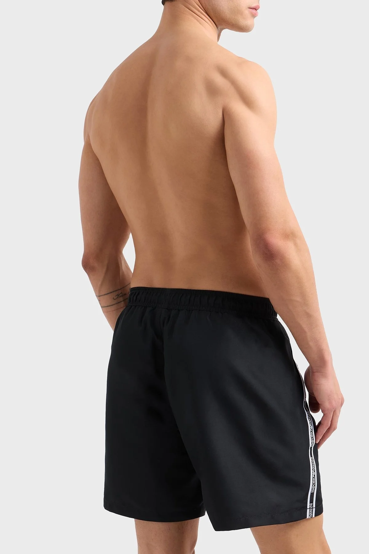 Emporio Armani Regular Fit Belden Bağlamalı Logolu Erkek Mayo Short EM001382 AF12333 UC001 SİYAH - 2