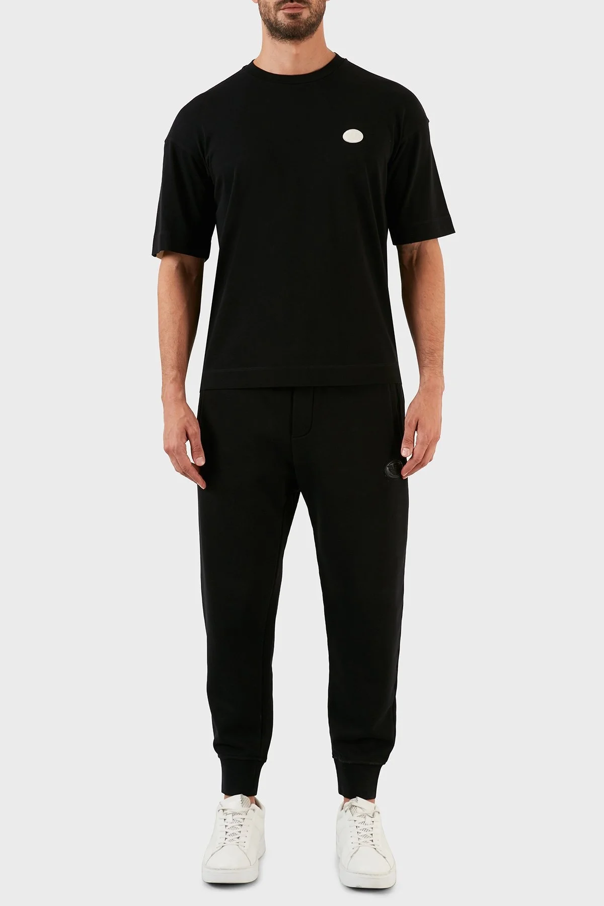 Emporio Armani Regular Fit Bisiklet Yaka % 100 Pamuk Erkek T Shirt 6L1TA0 1JWZZ 0999 SİYAH - 4