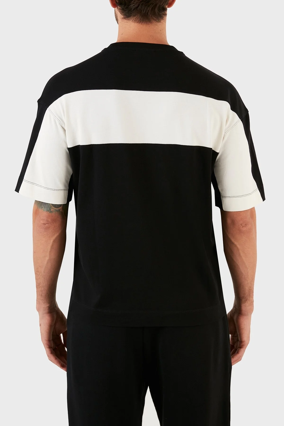 Emporio Armani Regular Fit Bisiklet Yaka % 100 Pamuk Erkek T Shirt 6L1TA0 1JWZZ 0999 SİYAH - 5