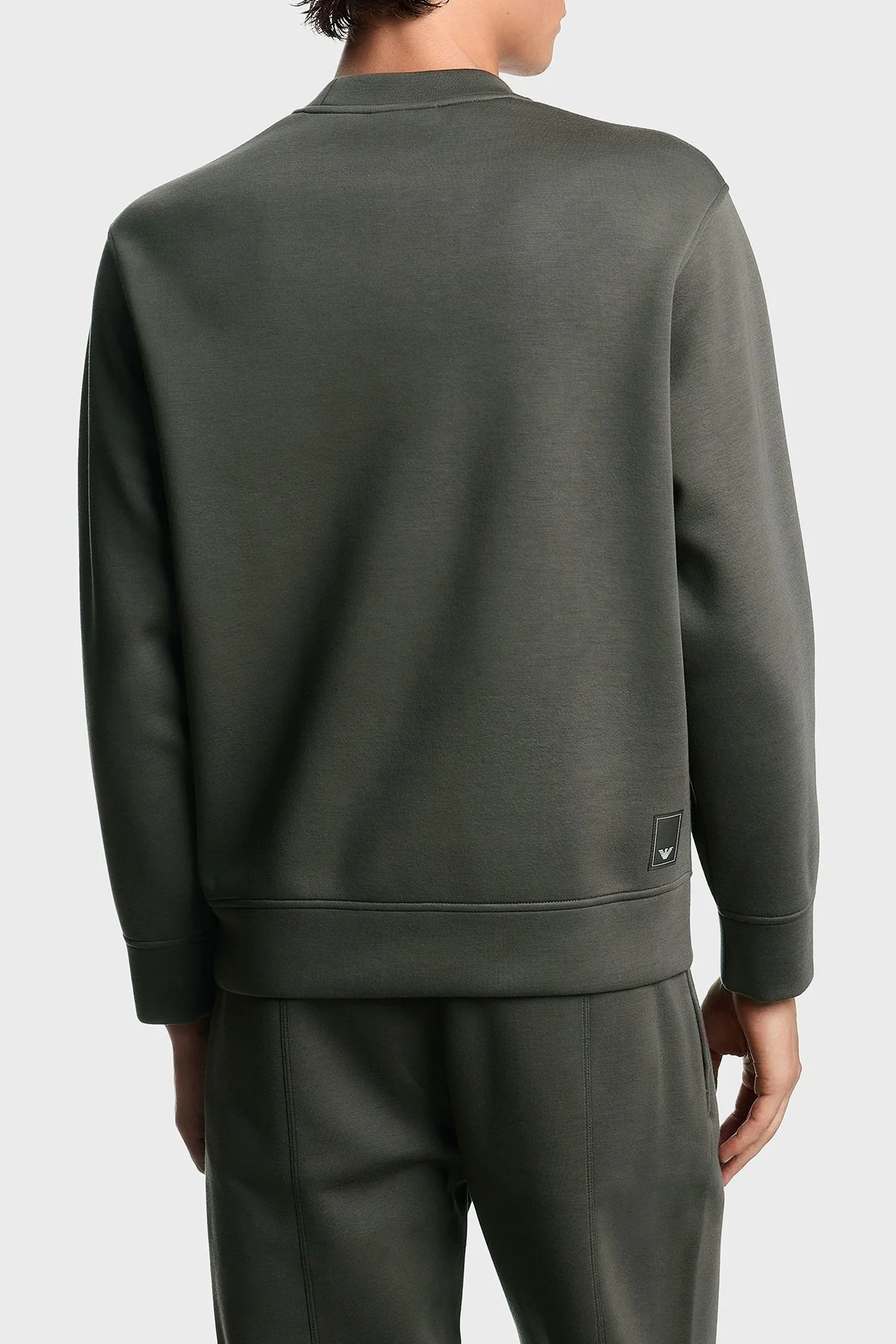 Emporio Armani Regular Fit Bisiklet Yaka Cepli Erkek Sweat EM003052 AF17545 U8143 HAKİ - 3