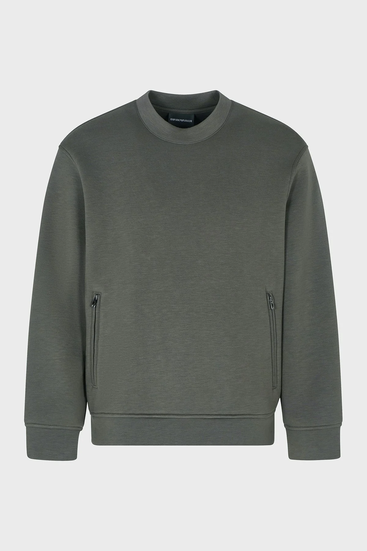 Emporio Armani Regular Fit Bisiklet Yaka Cepli Erkek Sweat EM003052 AF17545 U8143 HAKİ - 5