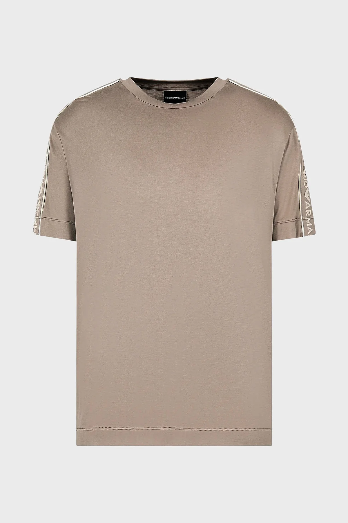 Emporio Armani Regular Fit Bisiklet Yaka Erkek T Shirt 3D1TD3 1JUVZ 0650 Bej - 4