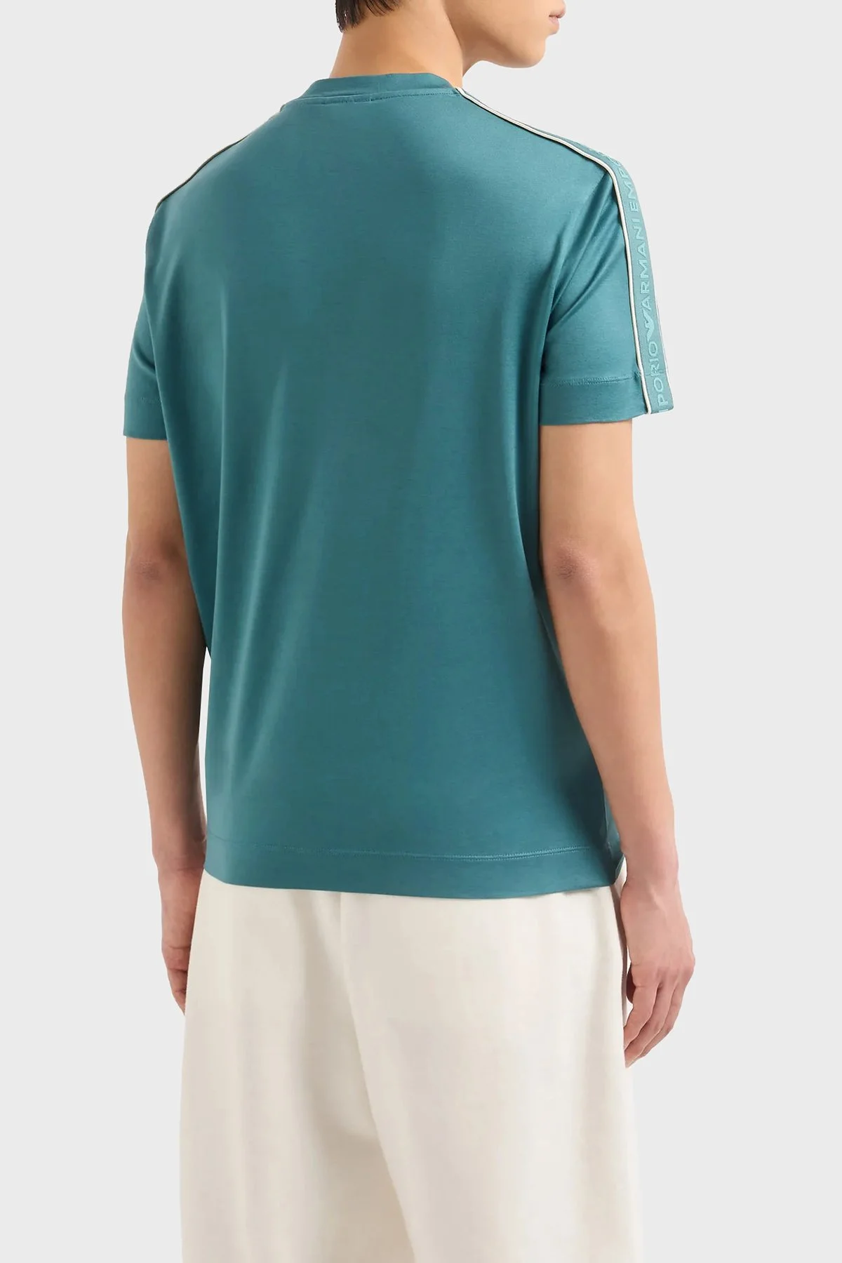 Emporio Armani Regular Fit Bisiklet Yaka Erkek T Shirt 3D1TD3 1JUVZ 0779 PETROL - 3