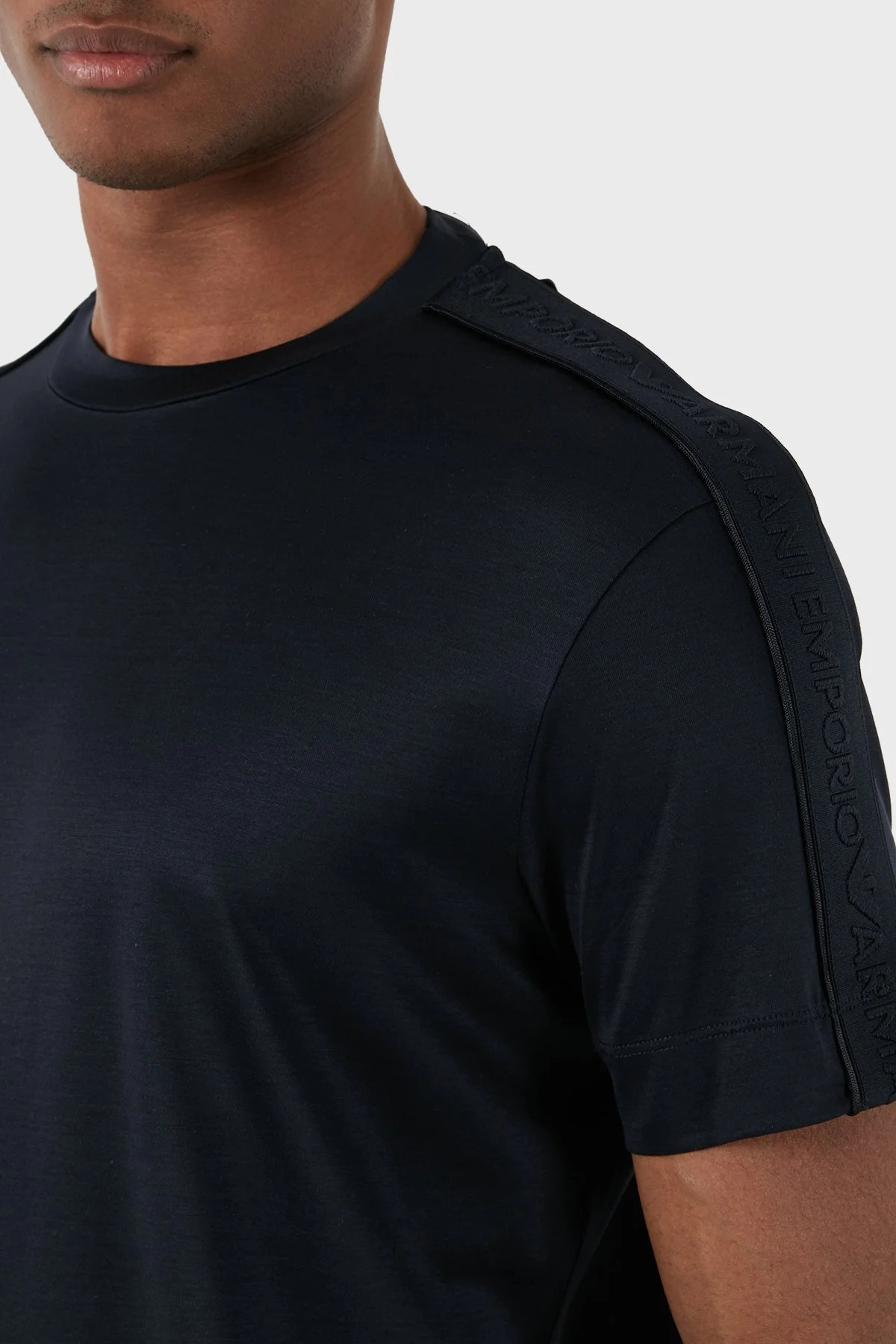 Emporio Armani Regular Fit Bisiklet Yaka Erkek T Shirt 3D1TD3 1JUVZ 0920 LACİVERT - 3