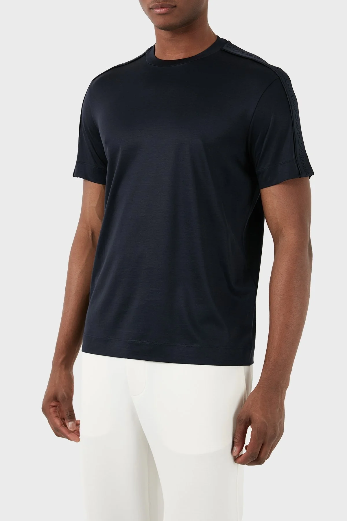 Emporio Armani Regular Fit Bisiklet Yaka Erkek T Shirt 3D1TD3 1JUVZ 0920 LACİVERT - 4