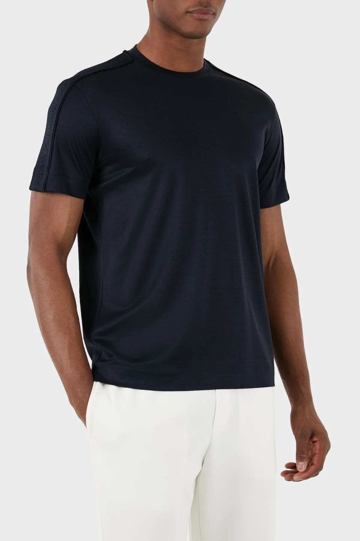 Emporio Armani Regular Fit Bisiklet Yaka Erkek T Shirt 3D1TD3 1JUVZ 0920 LACİVERT - 5