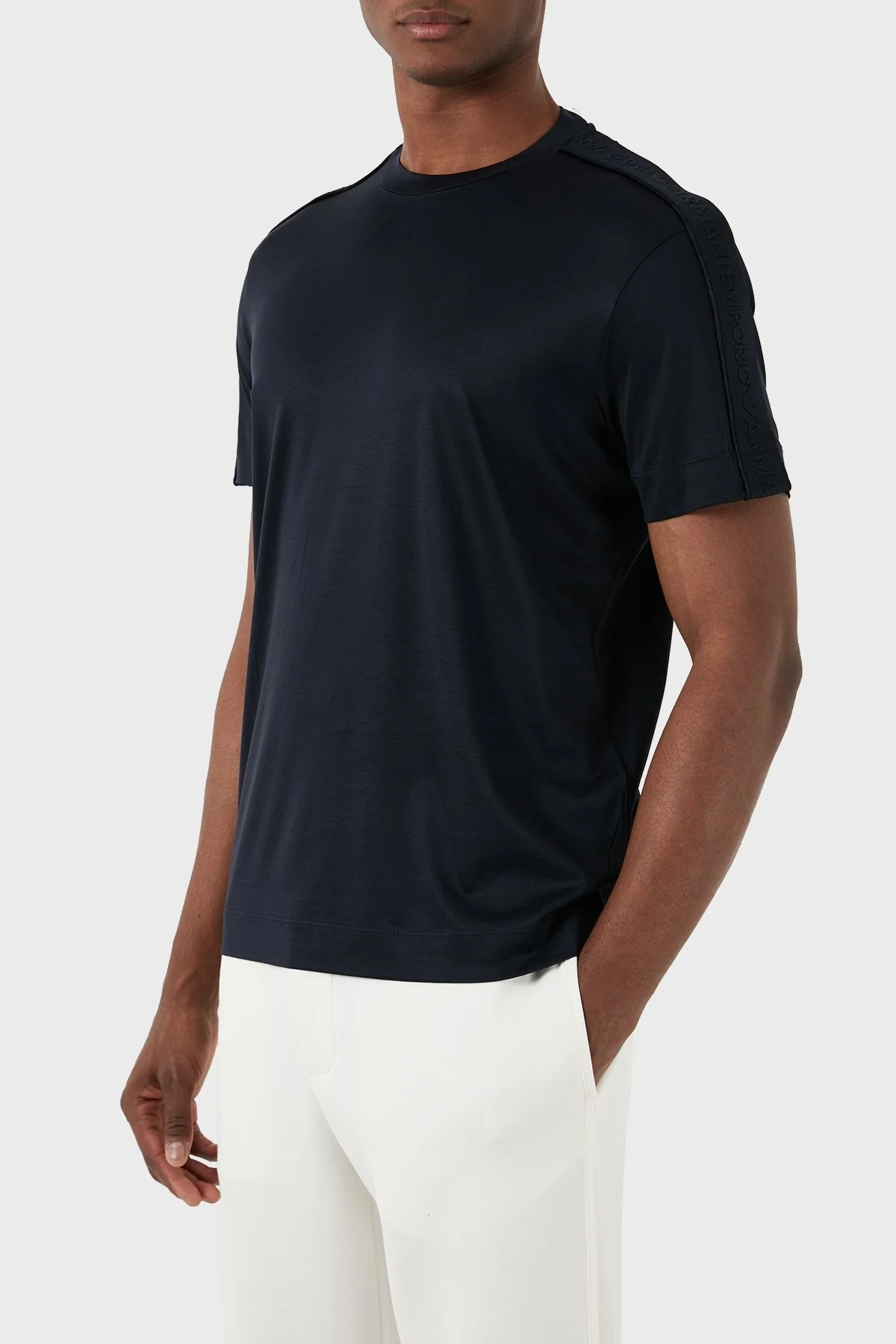 Emporio Armani Regular Fit Bisiklet Yaka Erkek T Shirt 3D1TD3 1JUVZ 0920 LACİVERT - 6