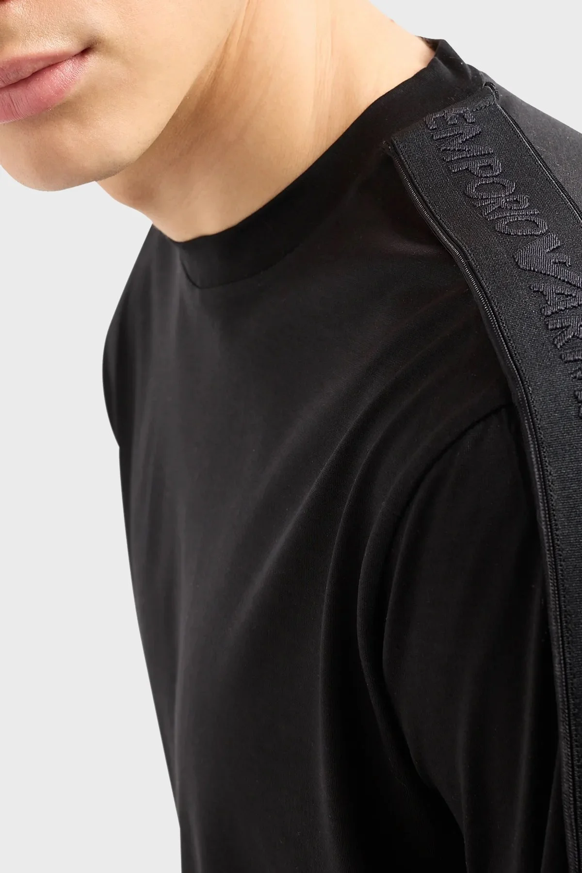 Emporio Armani Regular Fit Bisiklet Yaka Erkek T Shirt 3D1TD3 1JUVZ 0999 SİYAH - 2