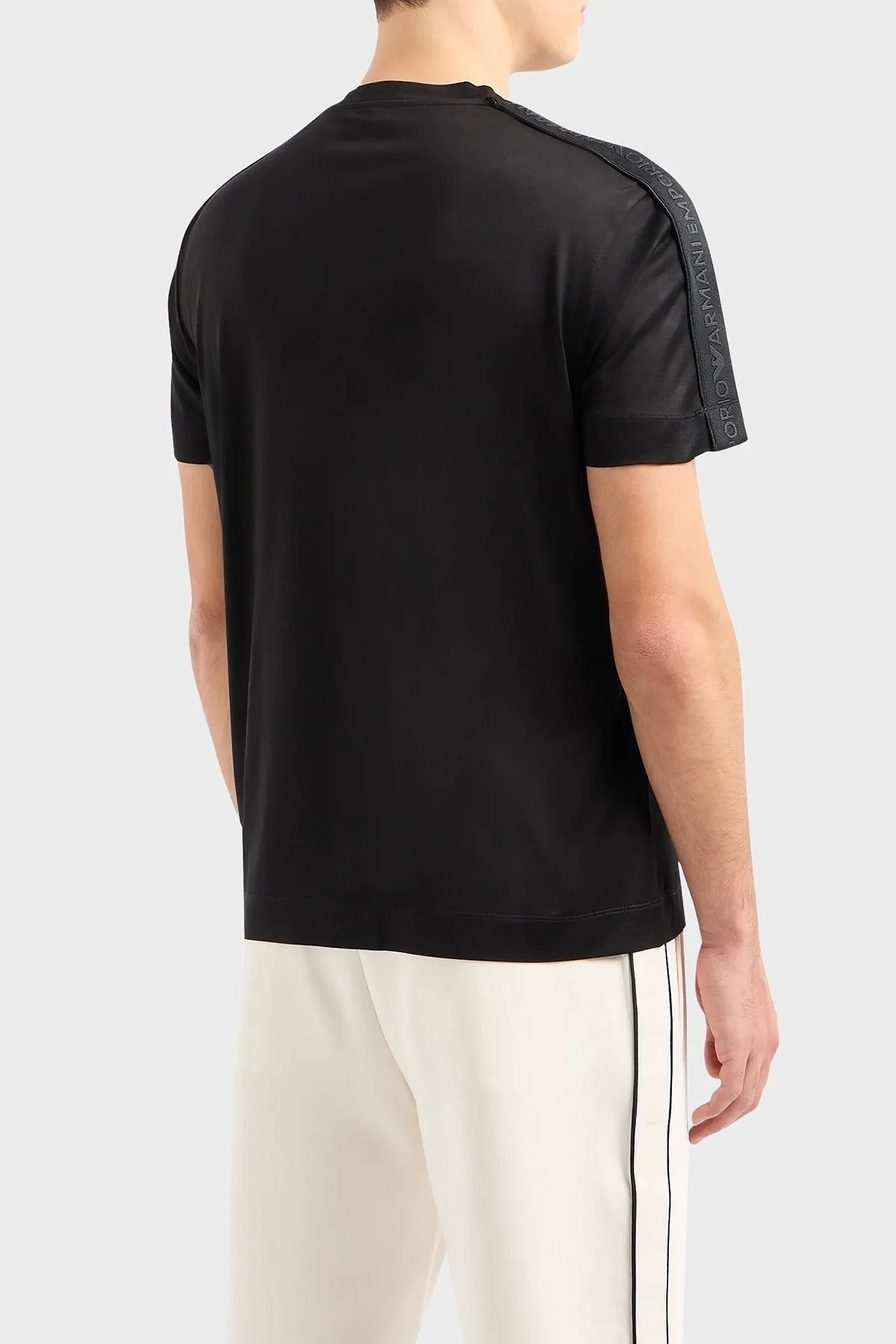 Emporio Armani Regular Fit Bisiklet Yaka Erkek T Shirt 3D1TD3 1JUVZ 0999 SİYAH - 3