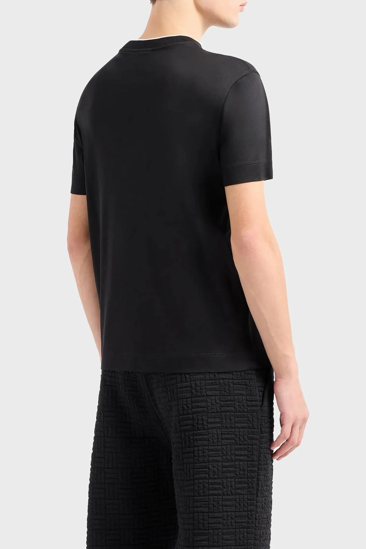 Emporio Armani Regular Fit Bisiklet Yaka Erkek T Shirt 3D1TD4 1JUVZ 0054 SİYAH - 7