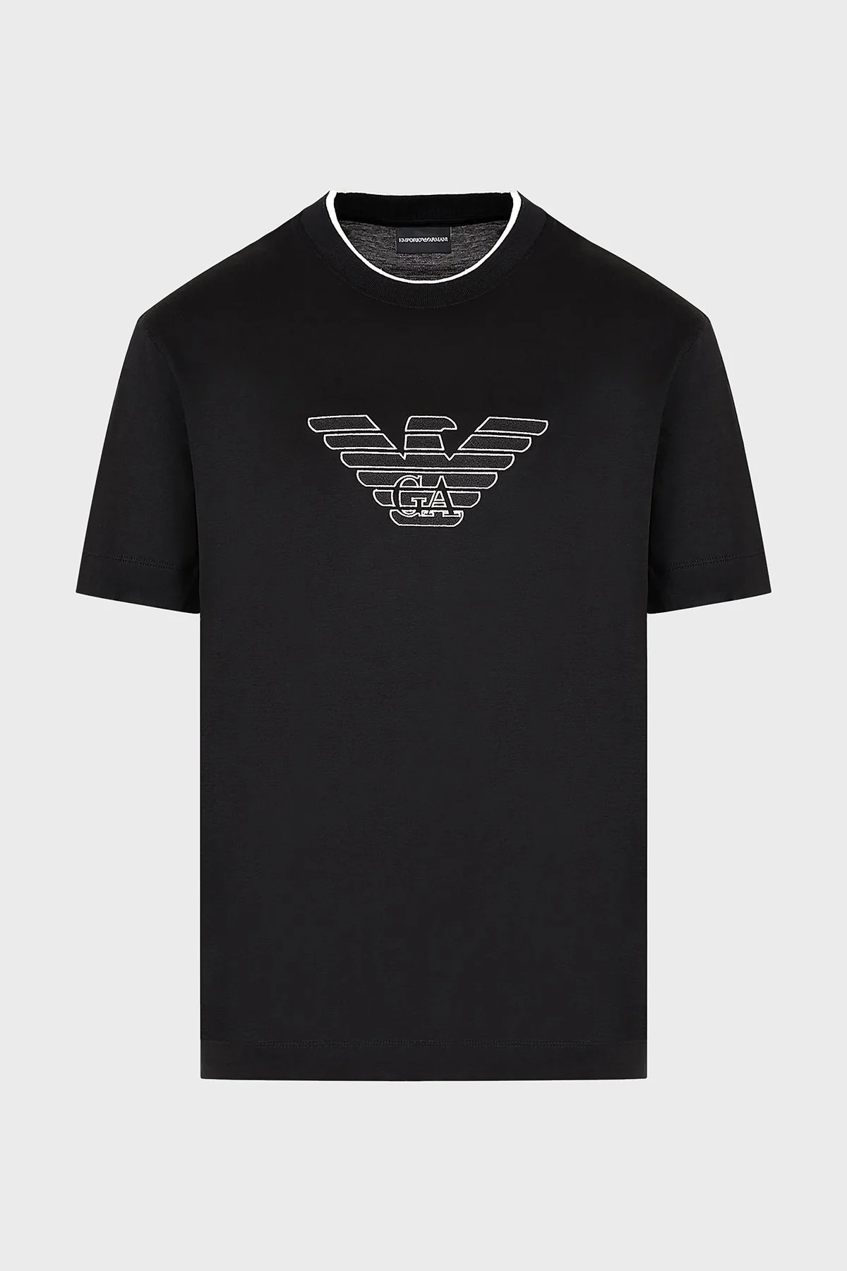 Emporio Armani Regular Fit Bisiklet Yaka Erkek T Shirt 3D1TD4 1JUVZ 0054 SİYAH - 8