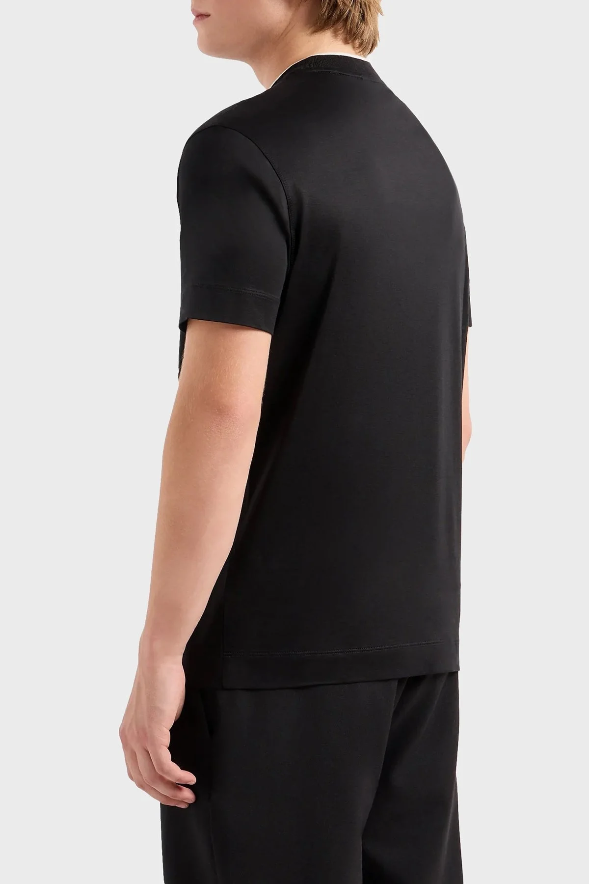 Emporio Armani Regular Fit Bisiklet Yaka Erkek T Shirt 3D1TD4 1JUVZ 0055 SİYAH - 3