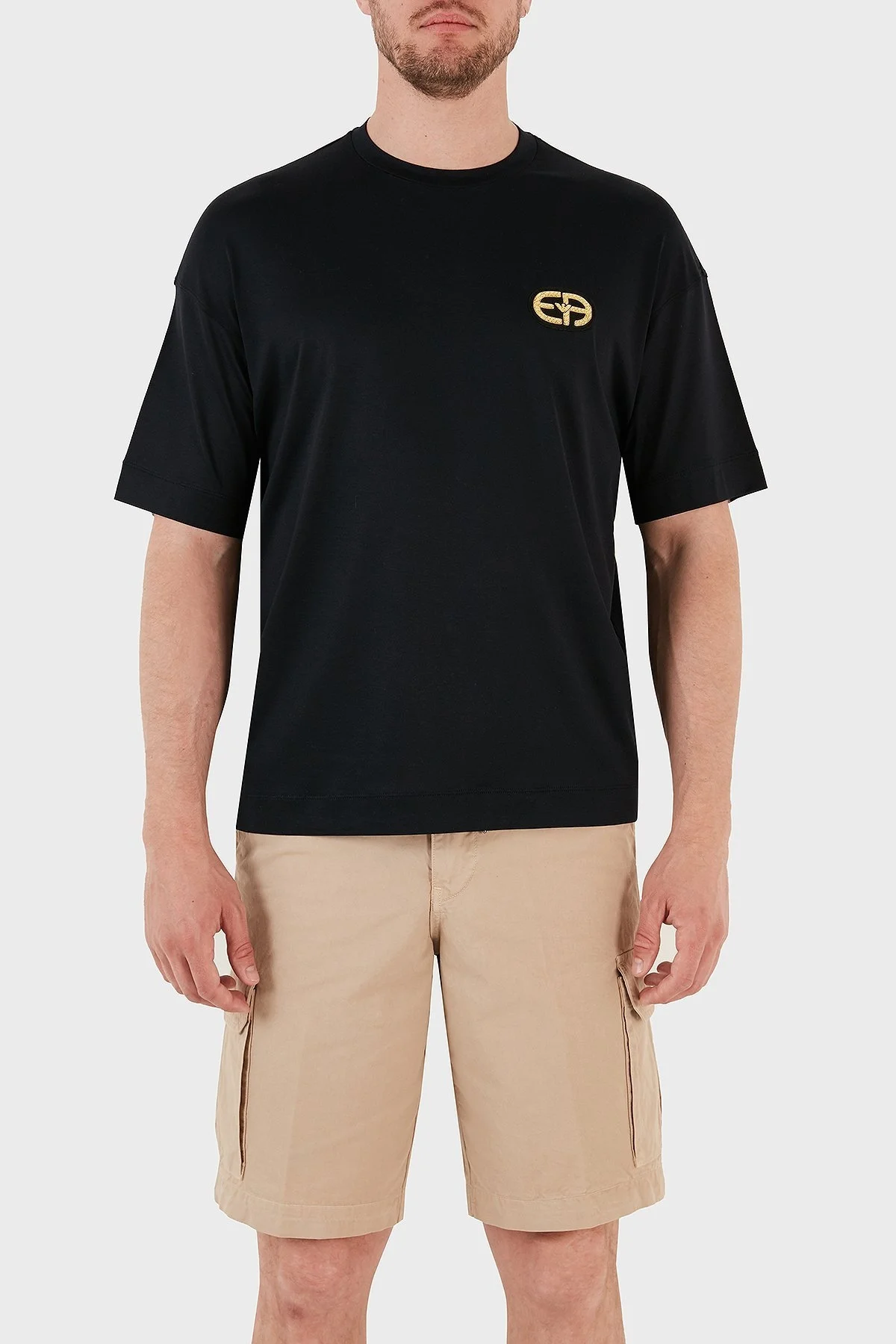 Emporio Armani Regular Fit Bisiklet Yaka Erkek T Shirt 6L1TDA 1JUVZ 0920 LACİVERT - 1